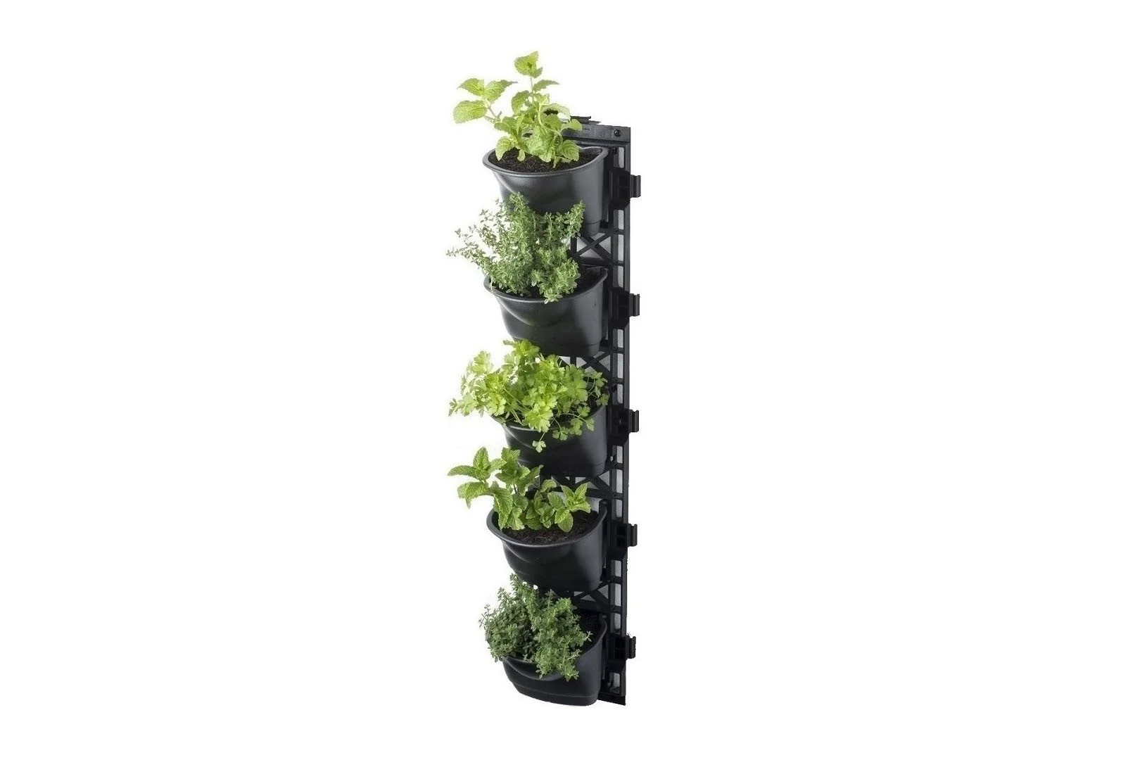 Maze Vertical Garden Wall Growing Kit - Black (15 Pots) - Image 2