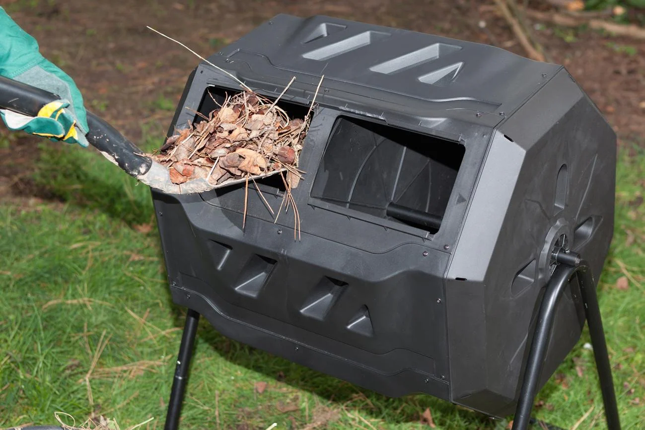 Maze 160 Litre ROTO Organics Composter Bin Tumbler with Dual Chambers & Thermometer - Image 7