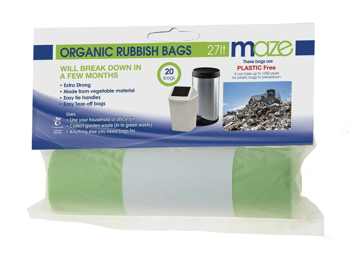 Maze 27L Compostable Organic Rubbish Bags - 60 pack - Image 4