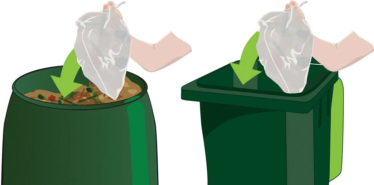 Maze 7L Compostable Organic Rubbish Bags - 20 pack - Image 2