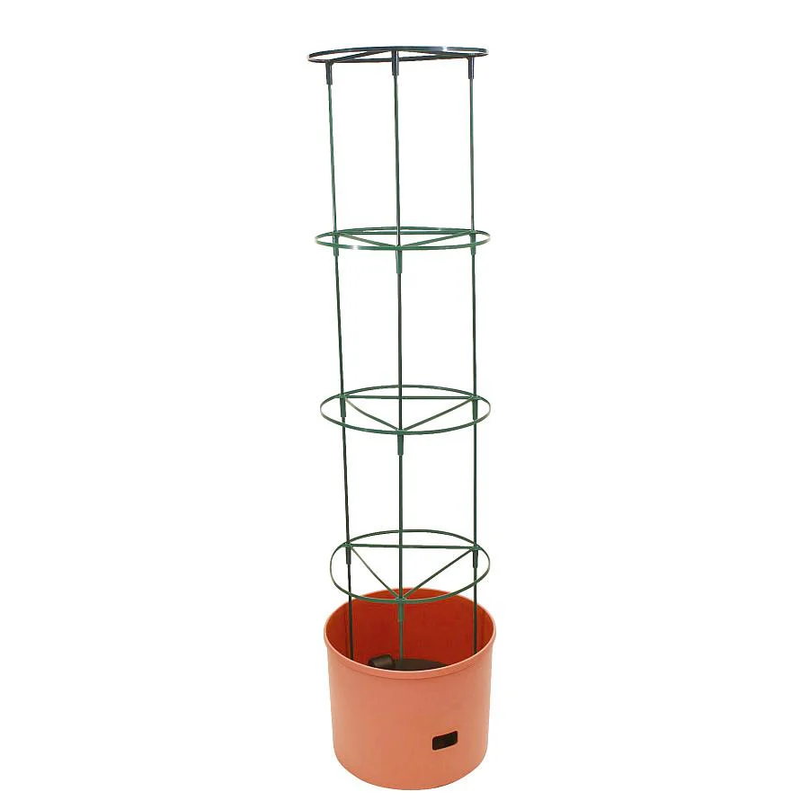 4x Greenlife Jumbo Tomato Growing Tower with Self Watering Pot - Terracotta - Image 3