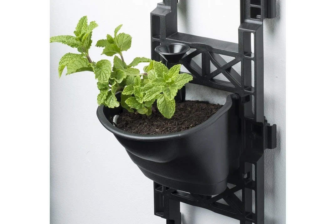 Maze Vertical Garden Wall Growing Kit - Black (5 Pots) - Image 6