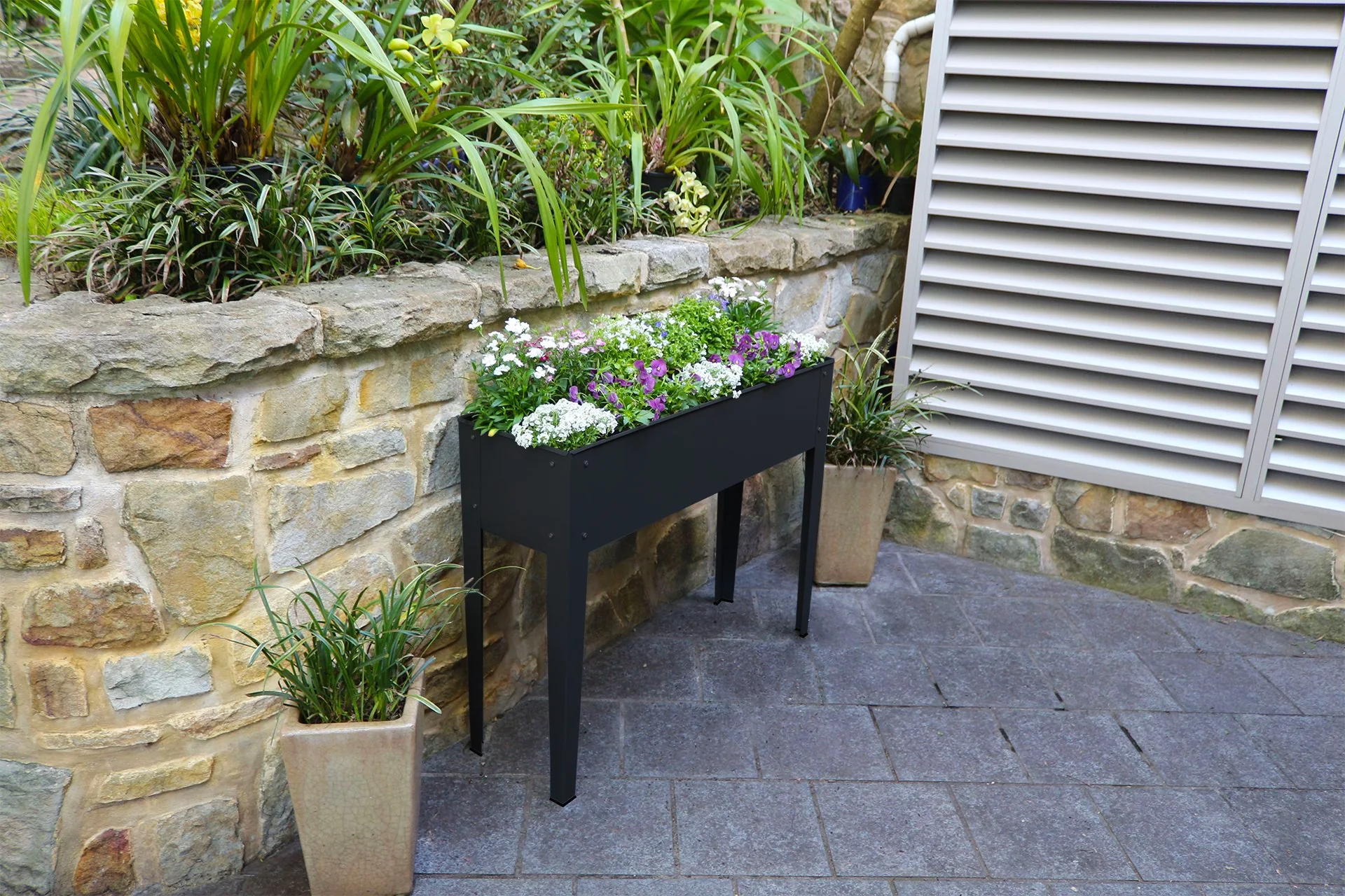 Greenlife Raised Garden Planter 1000 x 300 x 800mm - Charcoal - Image 5