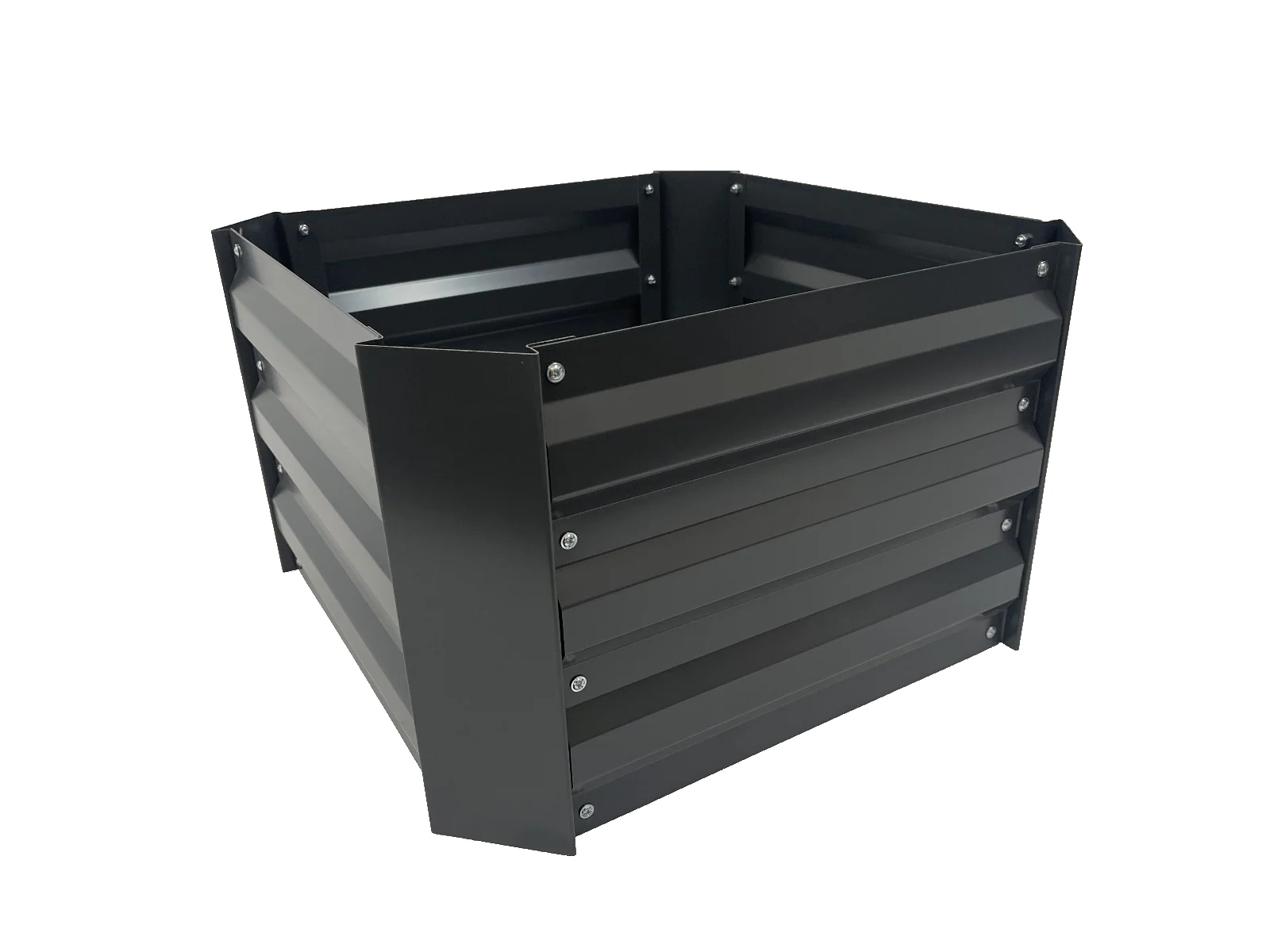 Greenlife Small Metal Raised Garden Bed 600 x 600 x 300mm Charcoal - Image 3