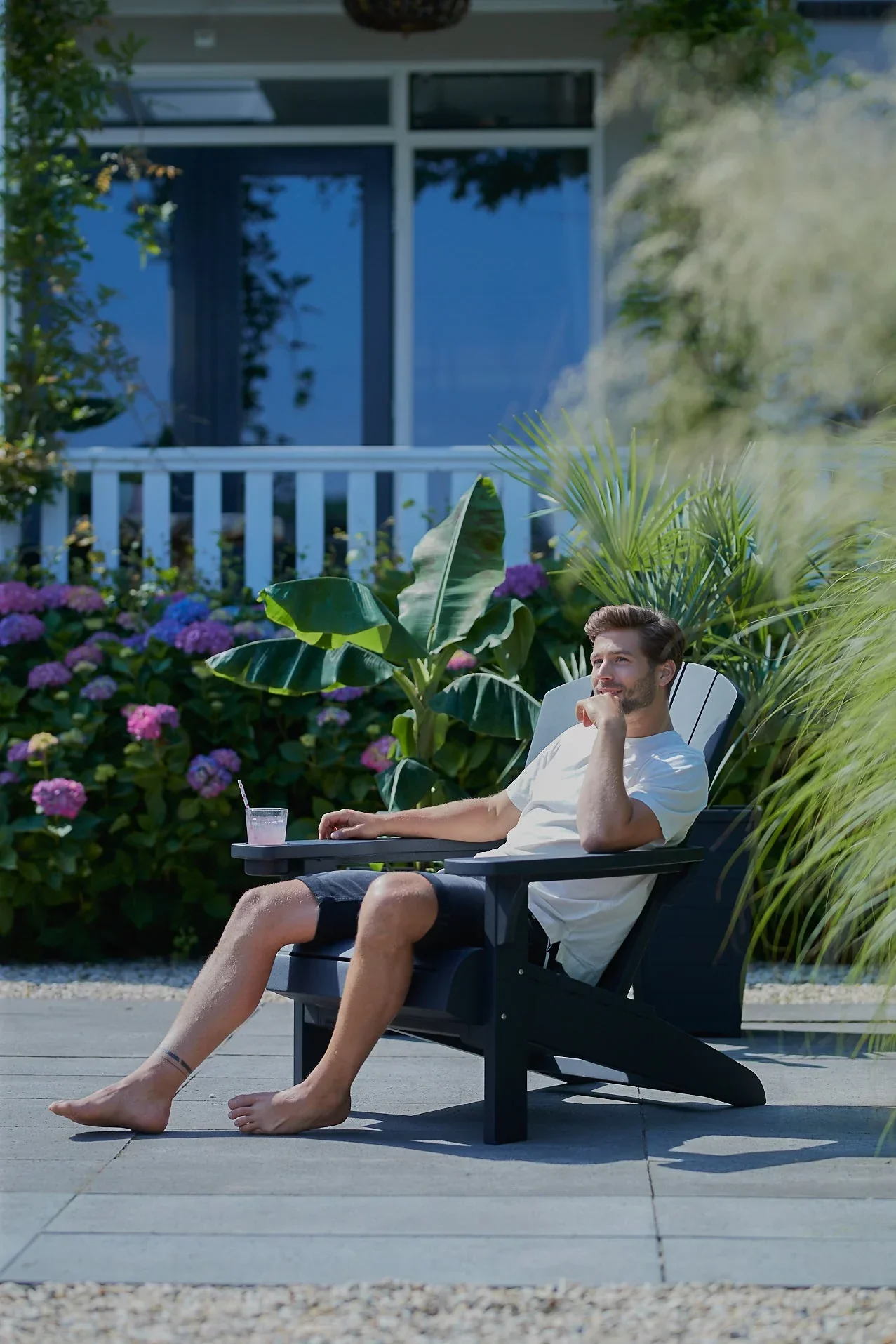 Keter Alpine Adirondack Chair - Graphite 2 Pack - Image 8