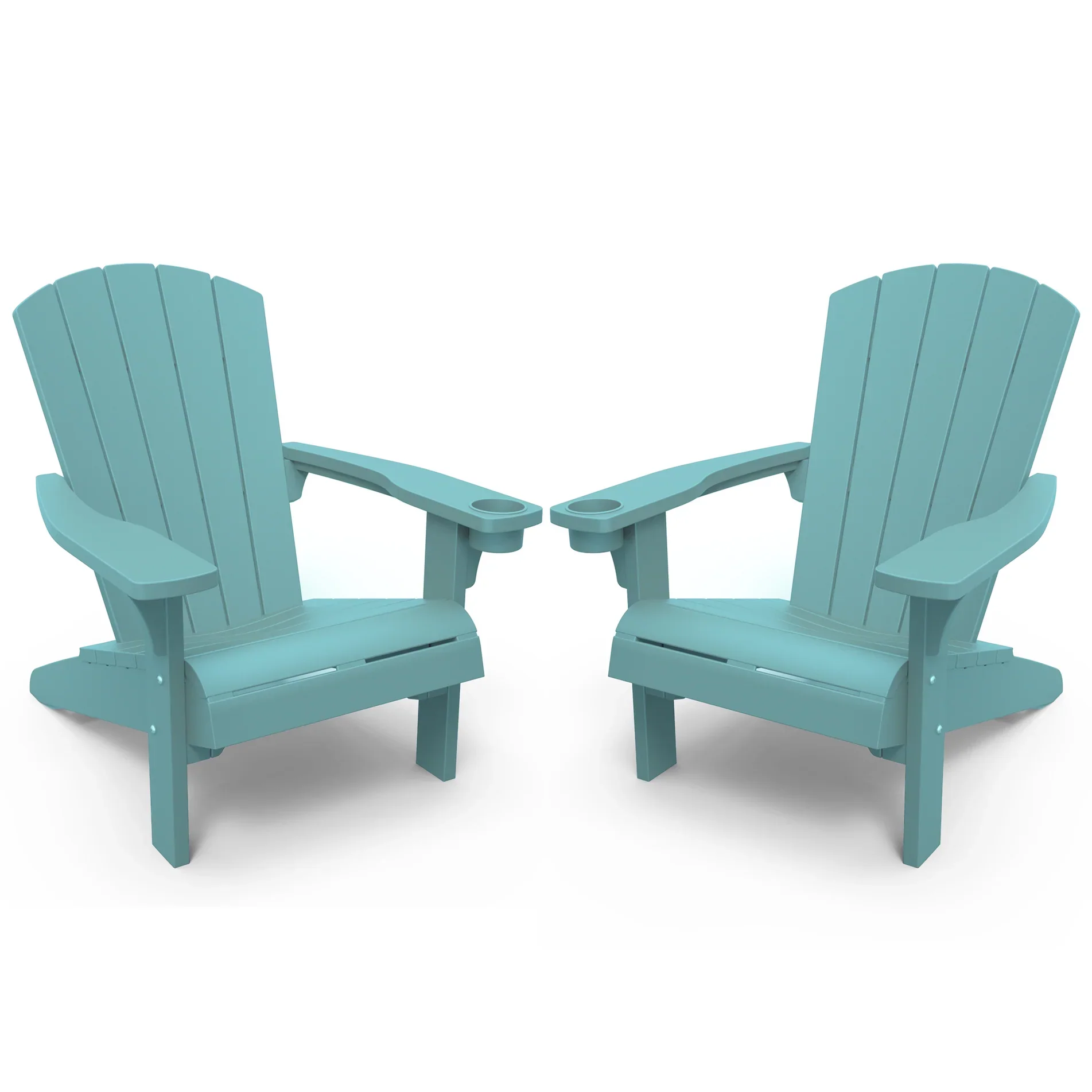 Keter Alpine Adirondack Chair - Turquoise 2 Pack - Image 2