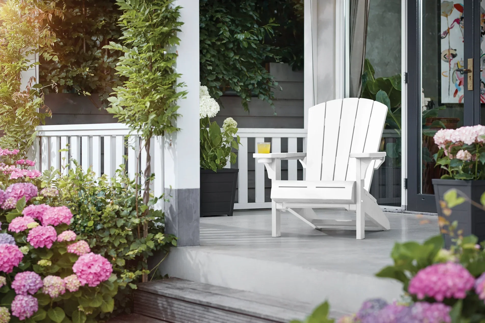 Keter Alpine Adirondack Chair - White - Image 2