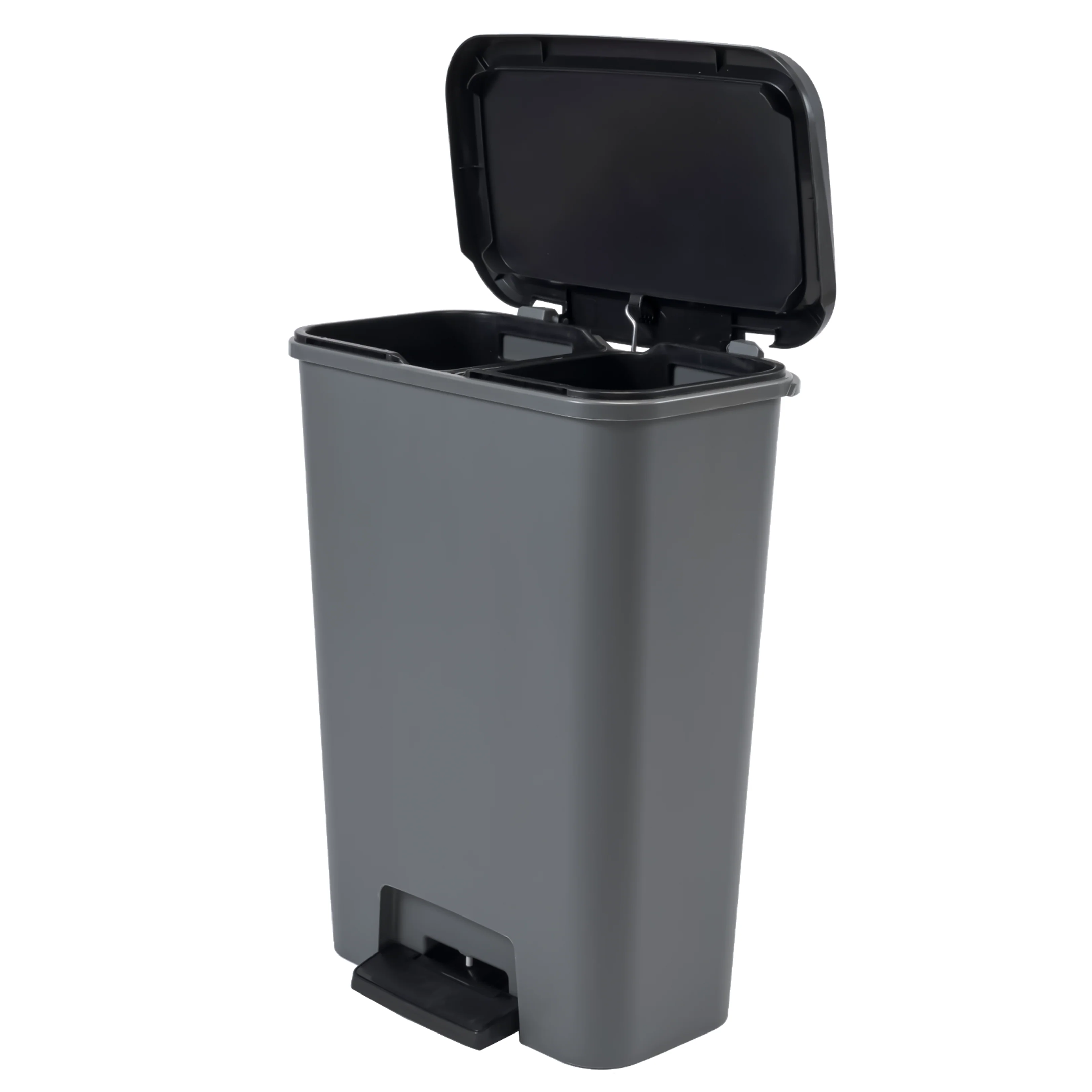 Curver Compattia Duo Pedal Bin – 2 X 23L – Grey - Image 4