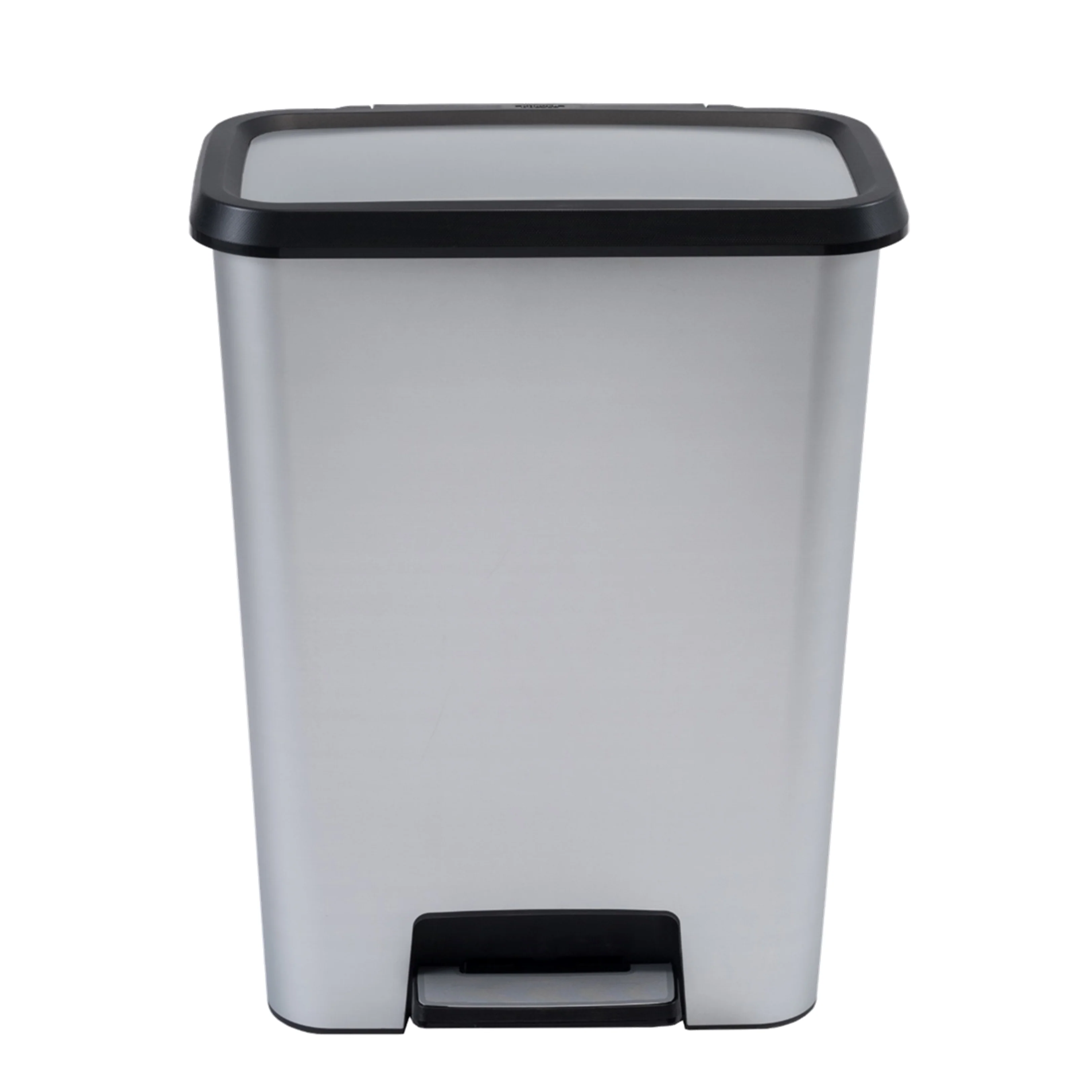 Curver Compattia Duo Pedal Bin – 2 X 23L – Steel Look - Image 2