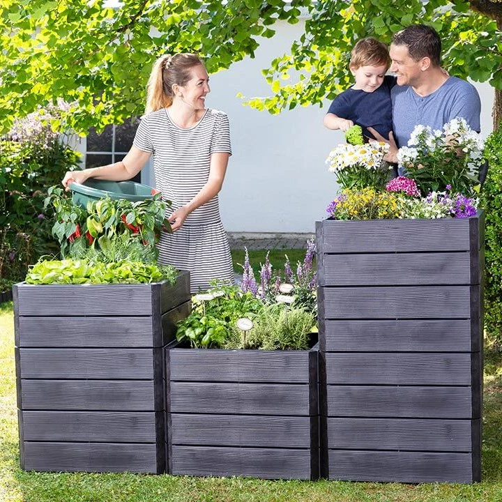 ERGO Quadro Recycled Plastic Large Raised Garden Bed - Image 4