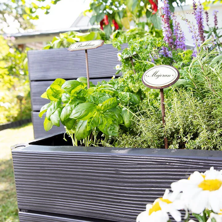 ERGO Quadro Recycled Plastic Medium Raised Garden Bed - Image 3