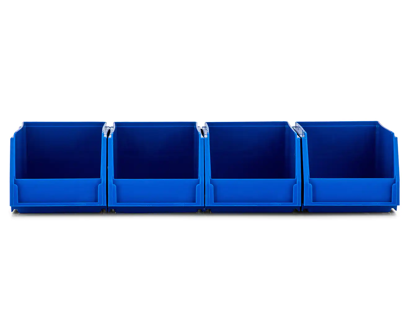 Fischer Plastic Medium Stor-Pak 10 Bins with Hanging Rail Kit - Blue - Image 2