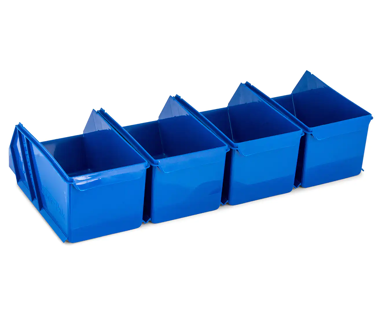 Fischer Plastic Medium Stor-Pak 10 Bins with Hanging Rail Kit - Blue - Image 4