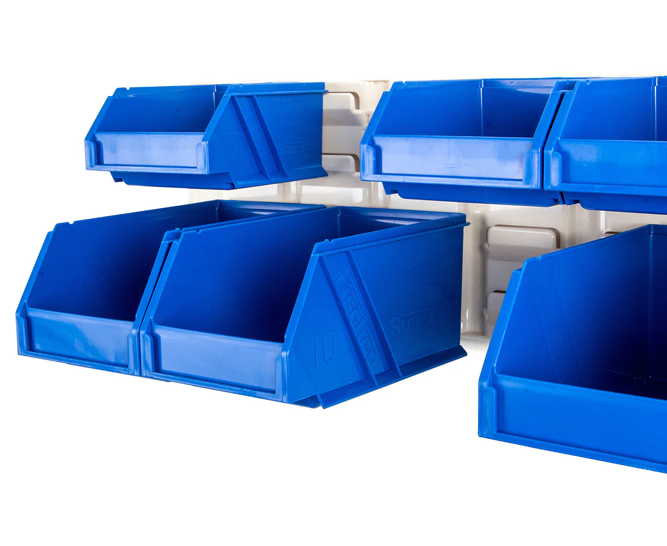 Fischer Plastic Stor-Pak 5 & 10 with Louvre Panel Starter Kit - Blue - Image 3