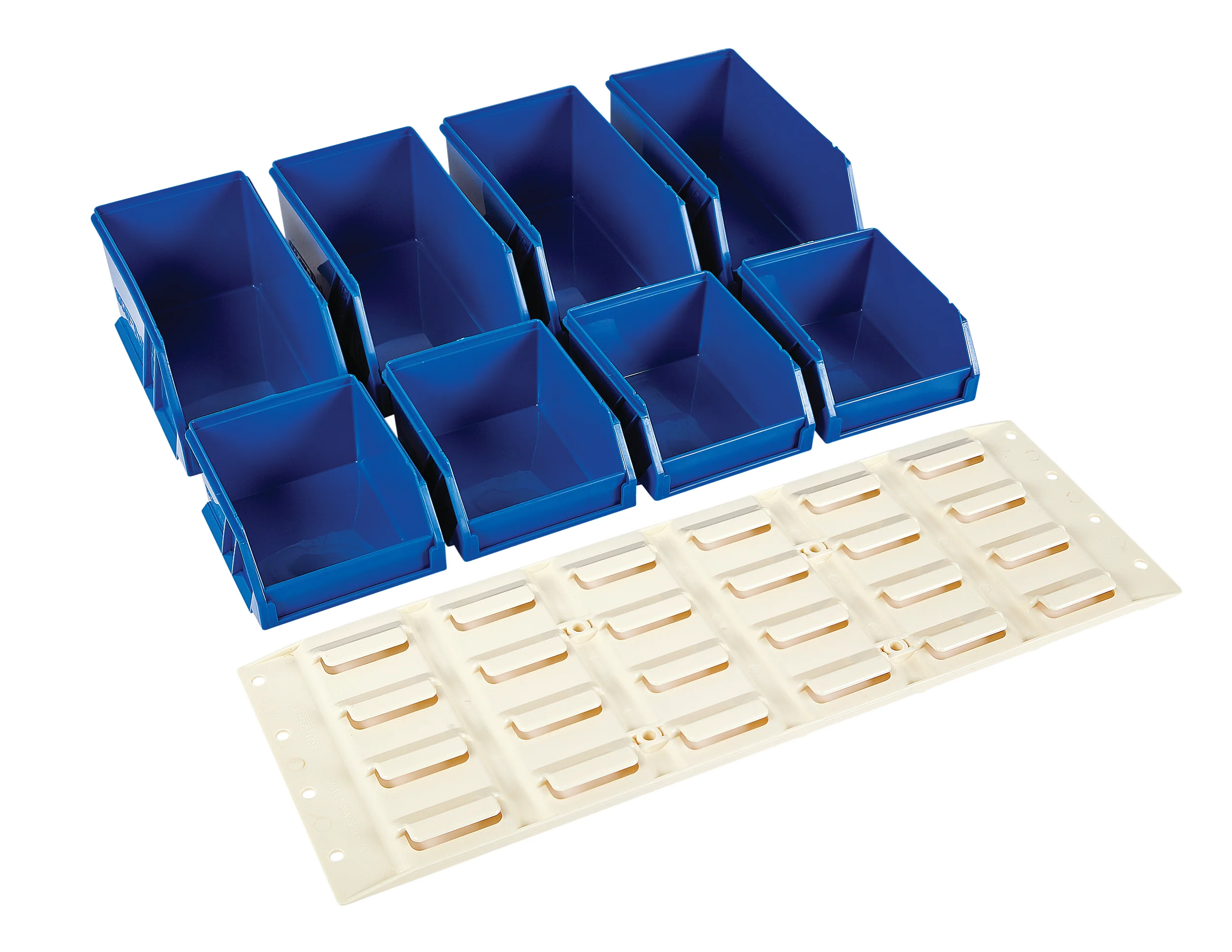 Fischer Plastic Stor-Pak 5 & 10 with Louvre Panel Starter Kit - Blue - Image 6