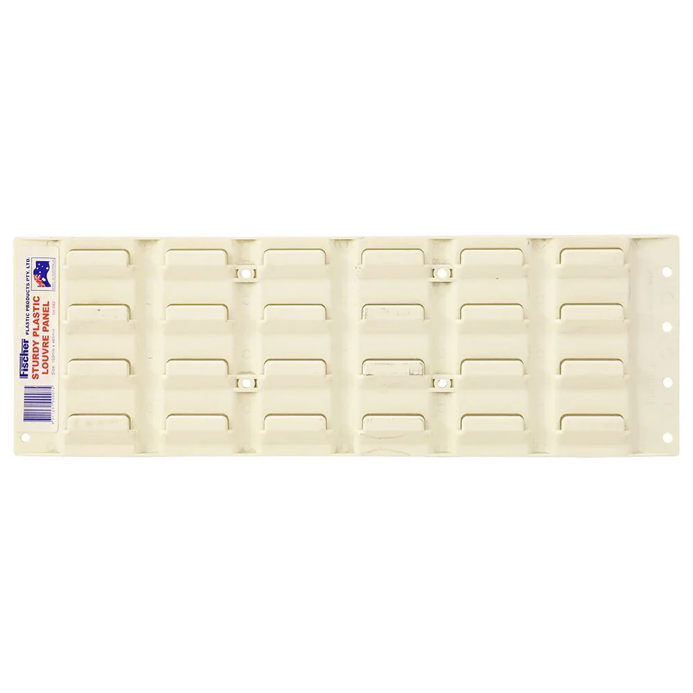 Fischer Plastics Louvre Panel 460L x 153H mm - Cream - Image 2