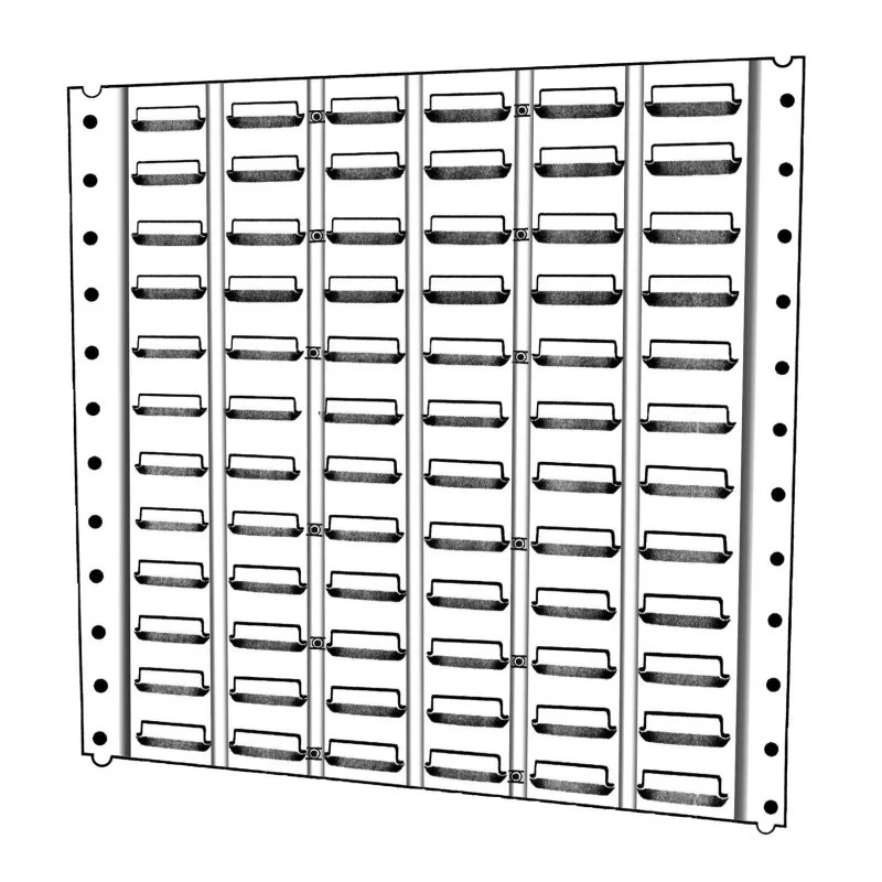 Fischer Plastics Louvre Panel 460L x 460H mm - Cream - Image 2