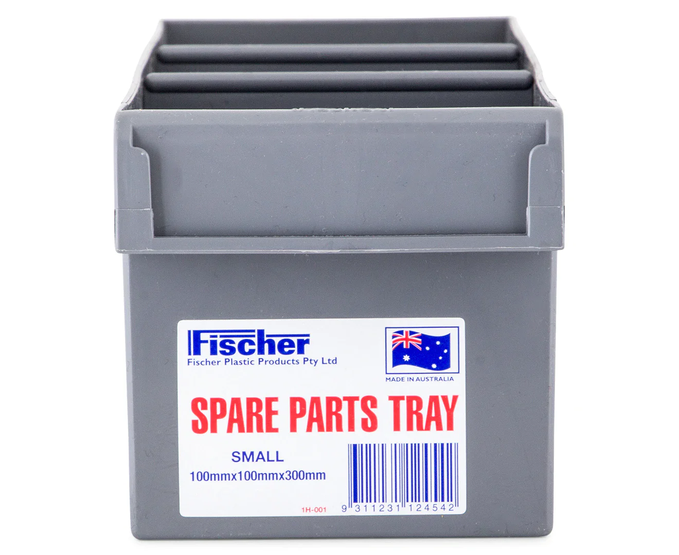 Fischer Plastics Spare Parts Tray 100W x 100H x 300D mm Grey - Image 2