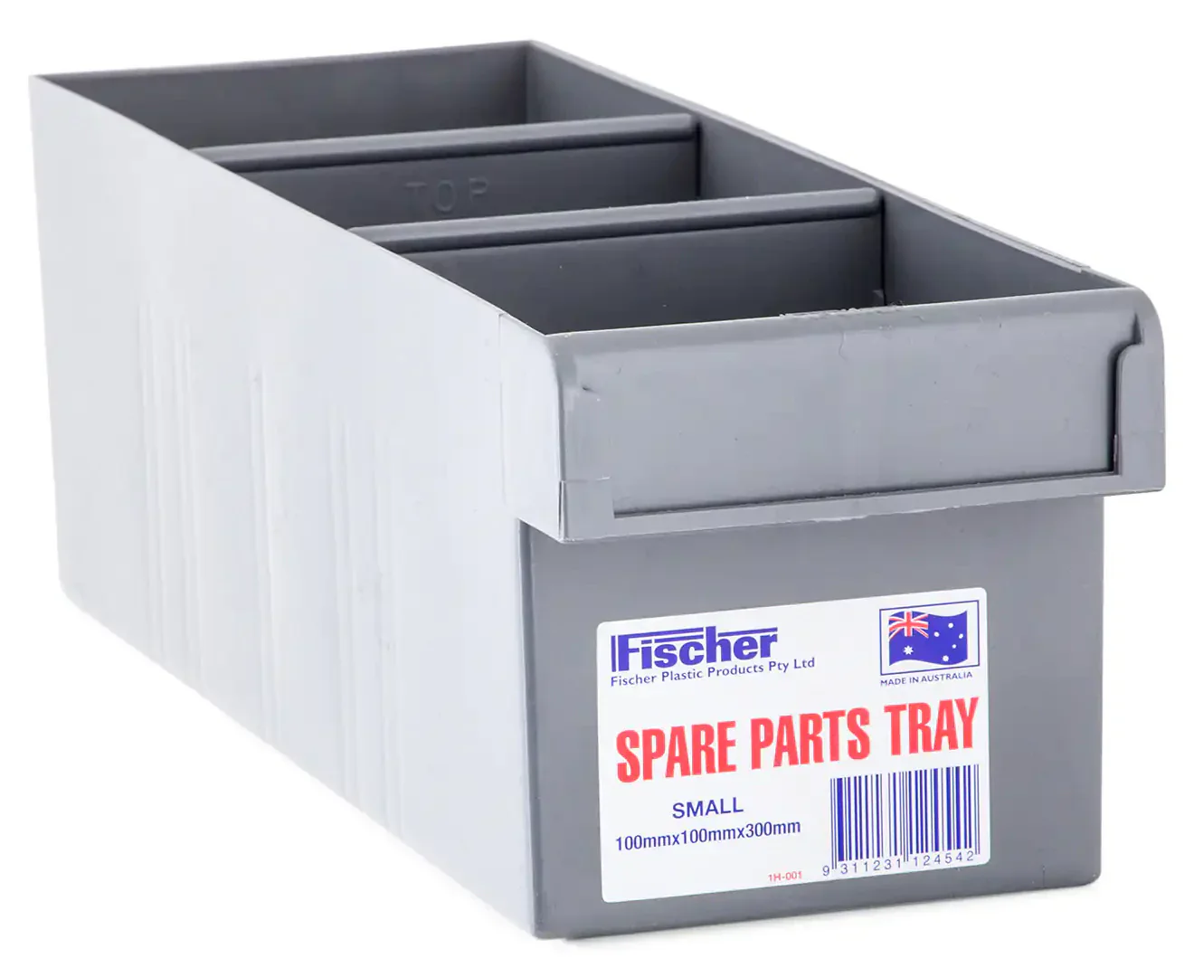 Fischer Plastics Spare Parts Tray 100W x 100H x 300D mm Grey - Image 3