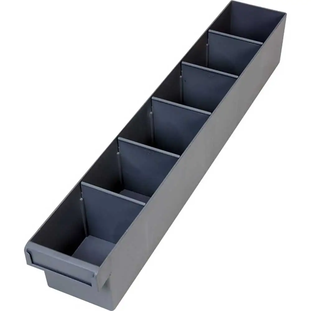 Fischer Plastics Spare Parts Tray 100W x 100H x 600D mm Grey