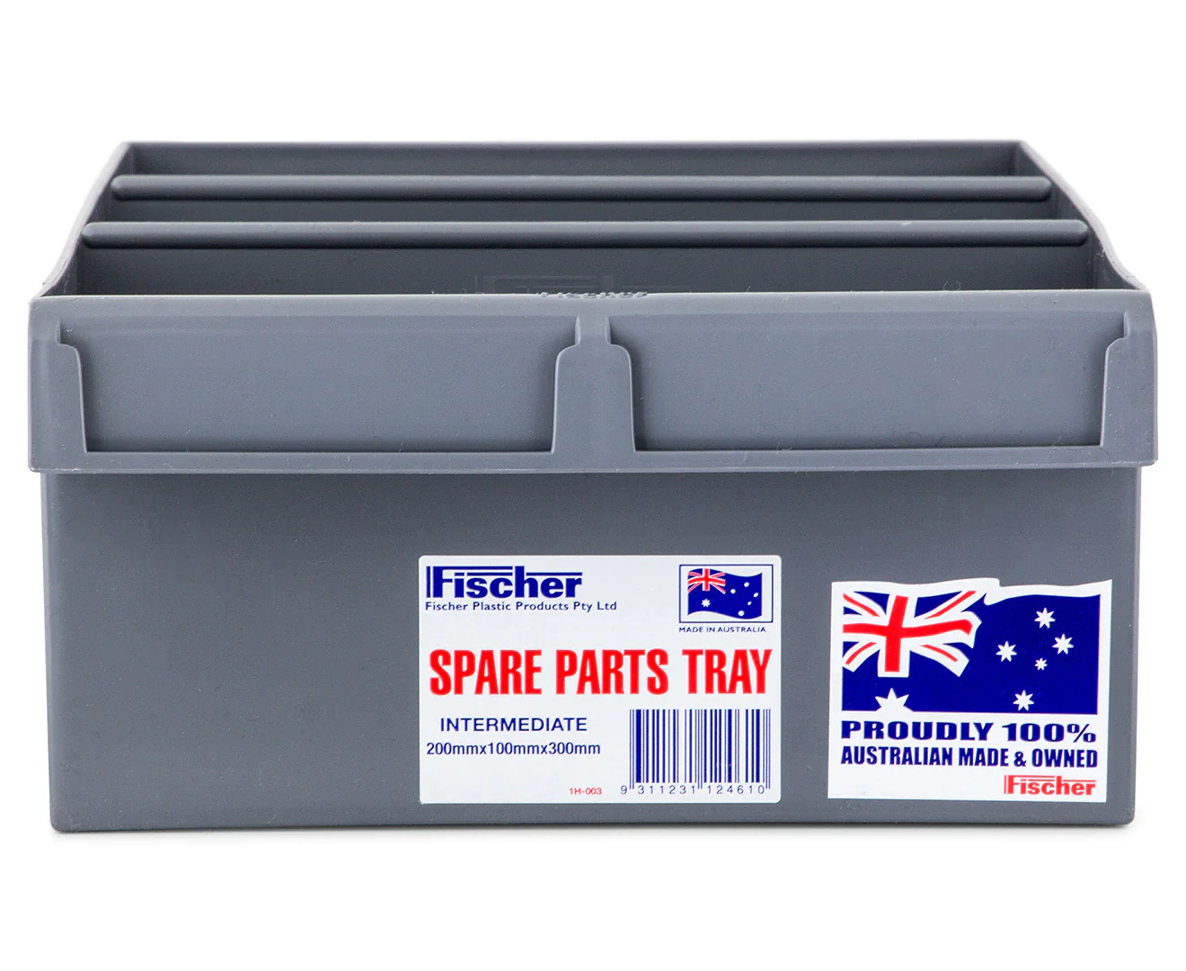 Fischer Plastics Spare Parts Tray 200W x 100H x 300D mm Grey - Image 2