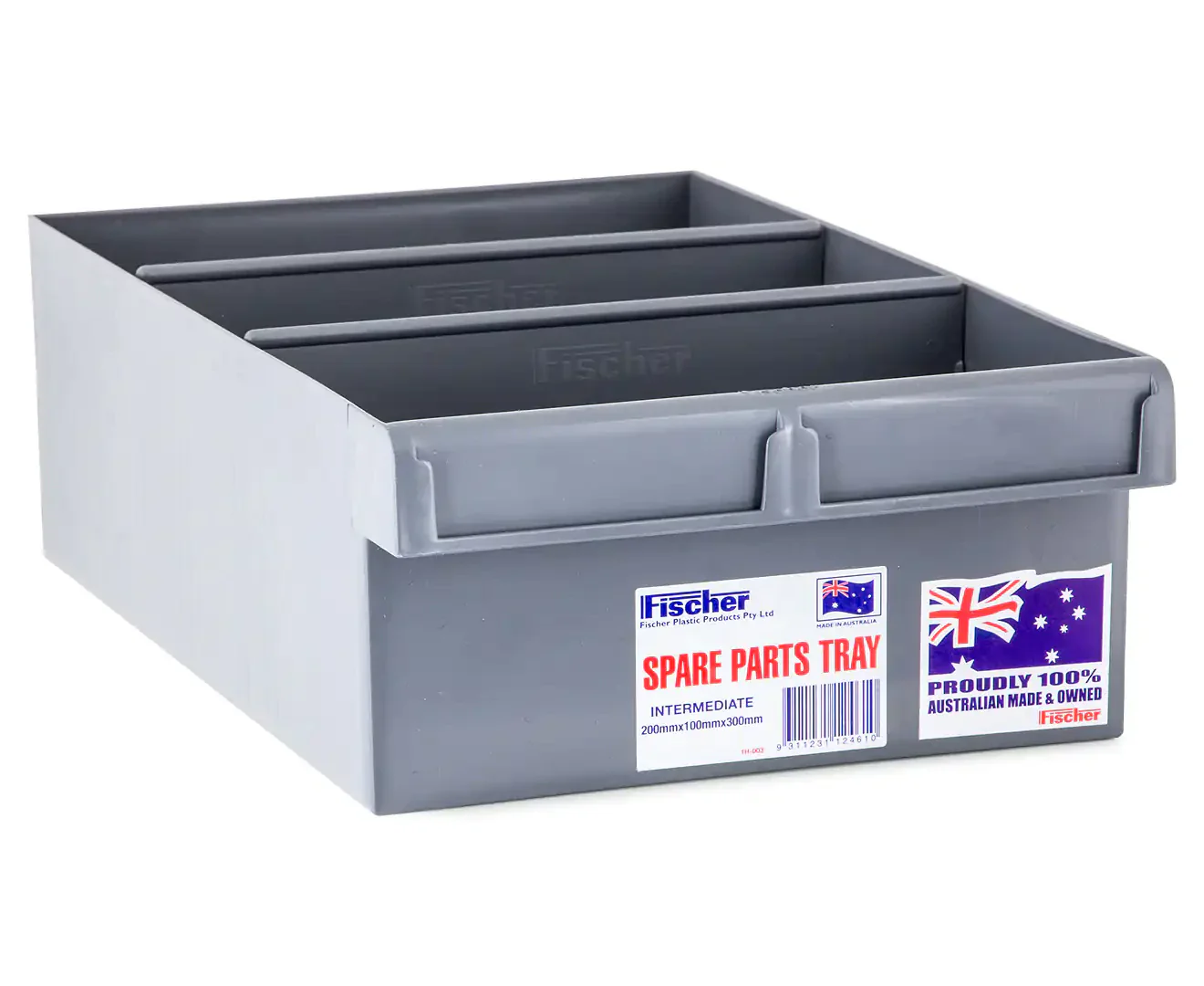 Fischer Plastics Spare Parts Tray 200W x 100H x 300D mm Grey - Image 5