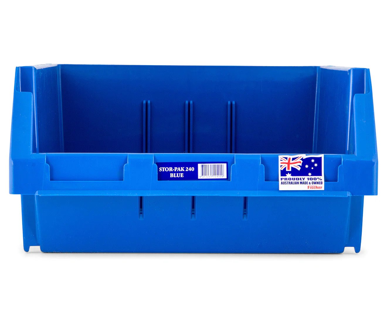 Fischer Plastics Stor-Pak 240 Blue Bin and Container 24L - Image 3