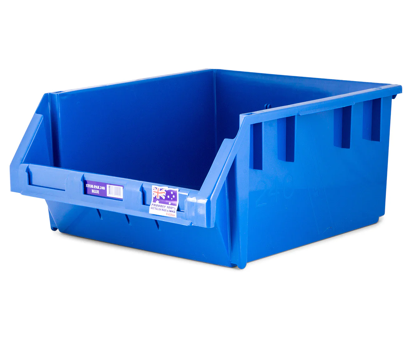 Fischer Plastics Stor-Pak 240 Blue Bin and Container 24L - Image 4