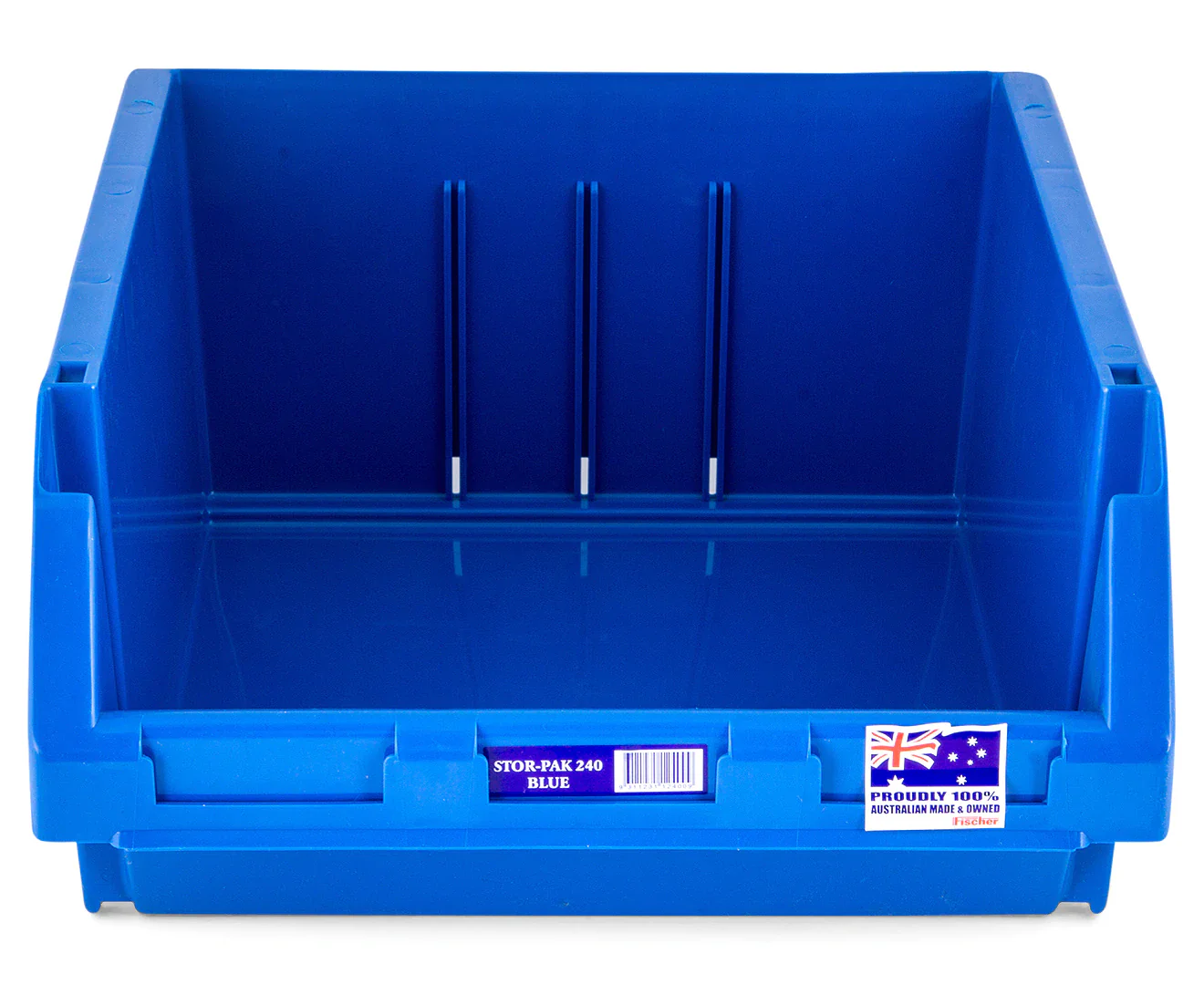 Fischer Plastics Stor-Pak 240 Blue Bin and Container 24L - Image 5
