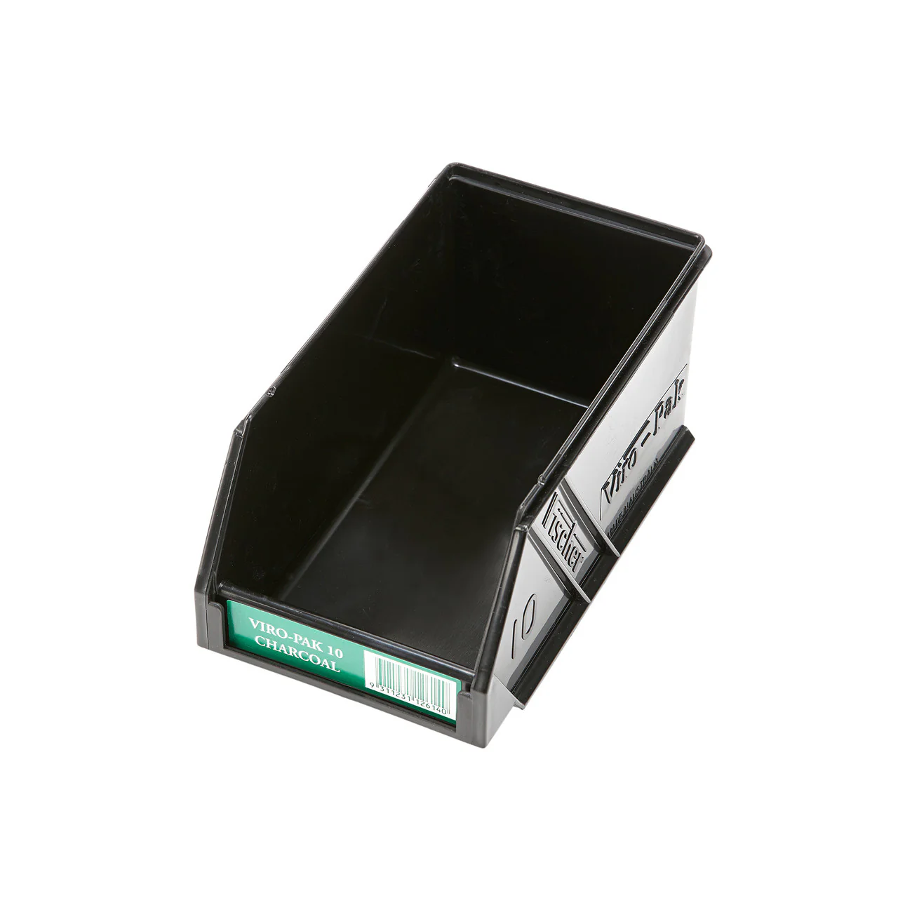 Fischer Plastics Viro-Pak 10 Black Bin and Container 1L