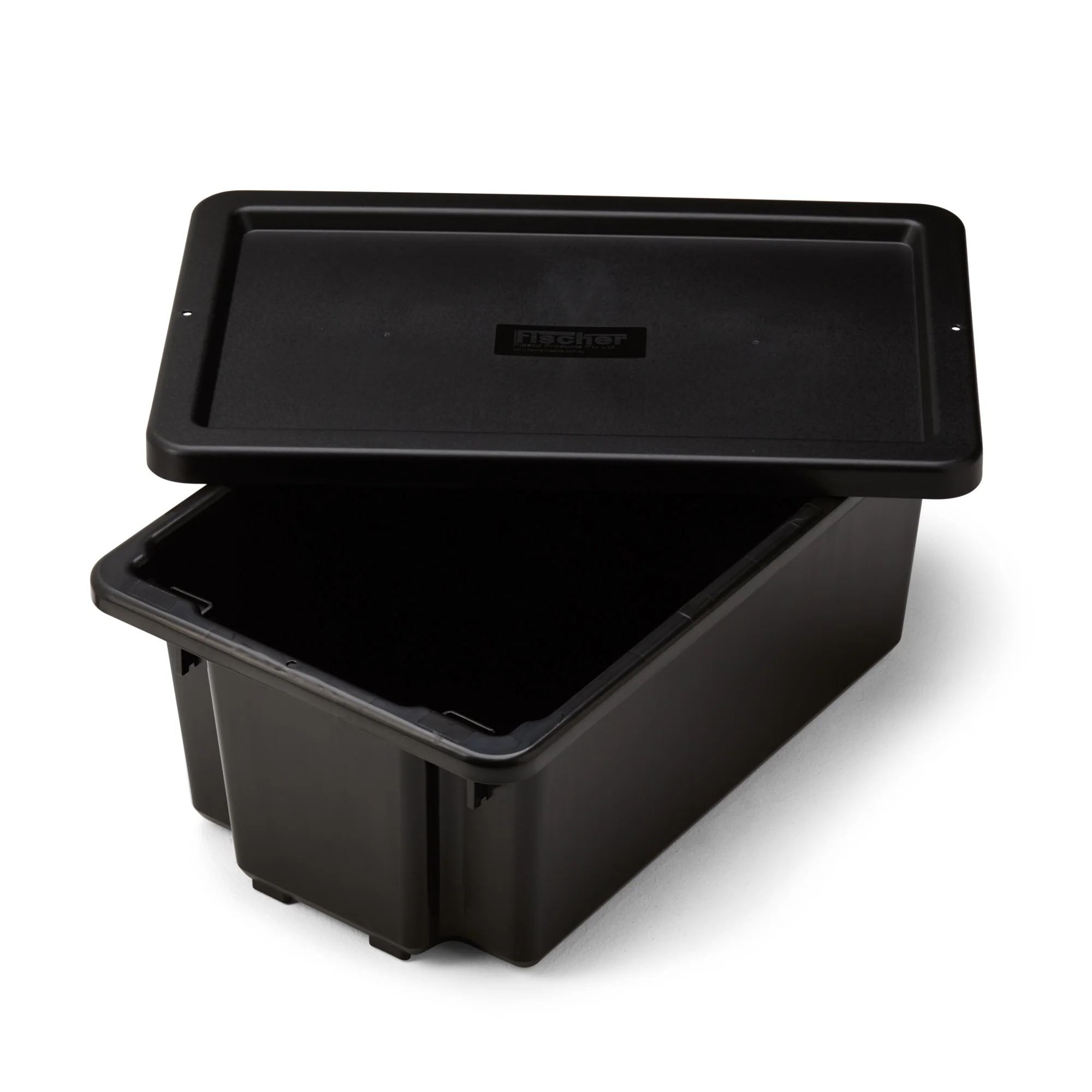 Fischer Recycled Plastic Viro-Tub Stor-Tub Lid 32L 52L 68L – Black - Image 2
