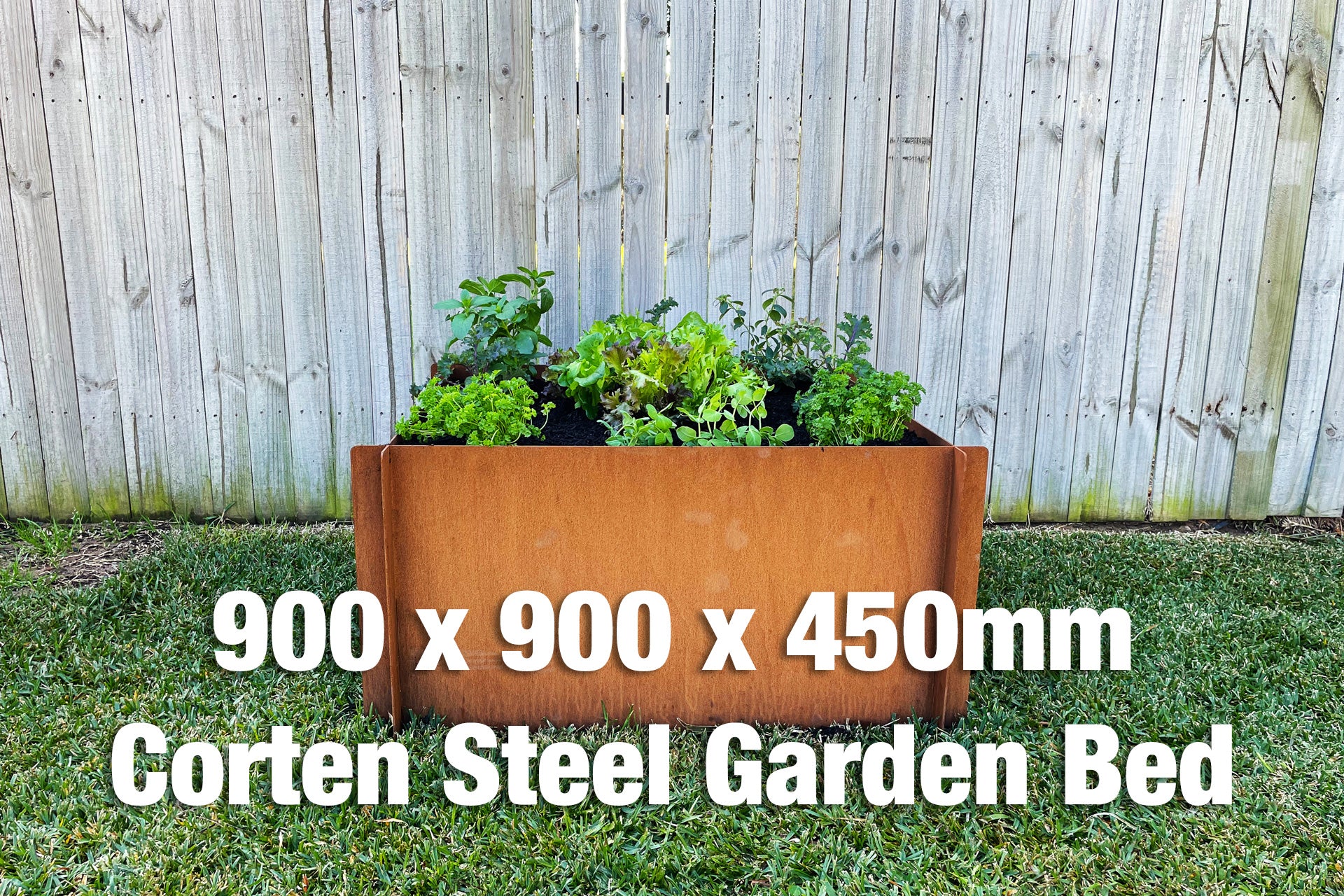 Greenlife Corten Steel Raised Garden Bed - 600 x 450 x 295mm - Image 4