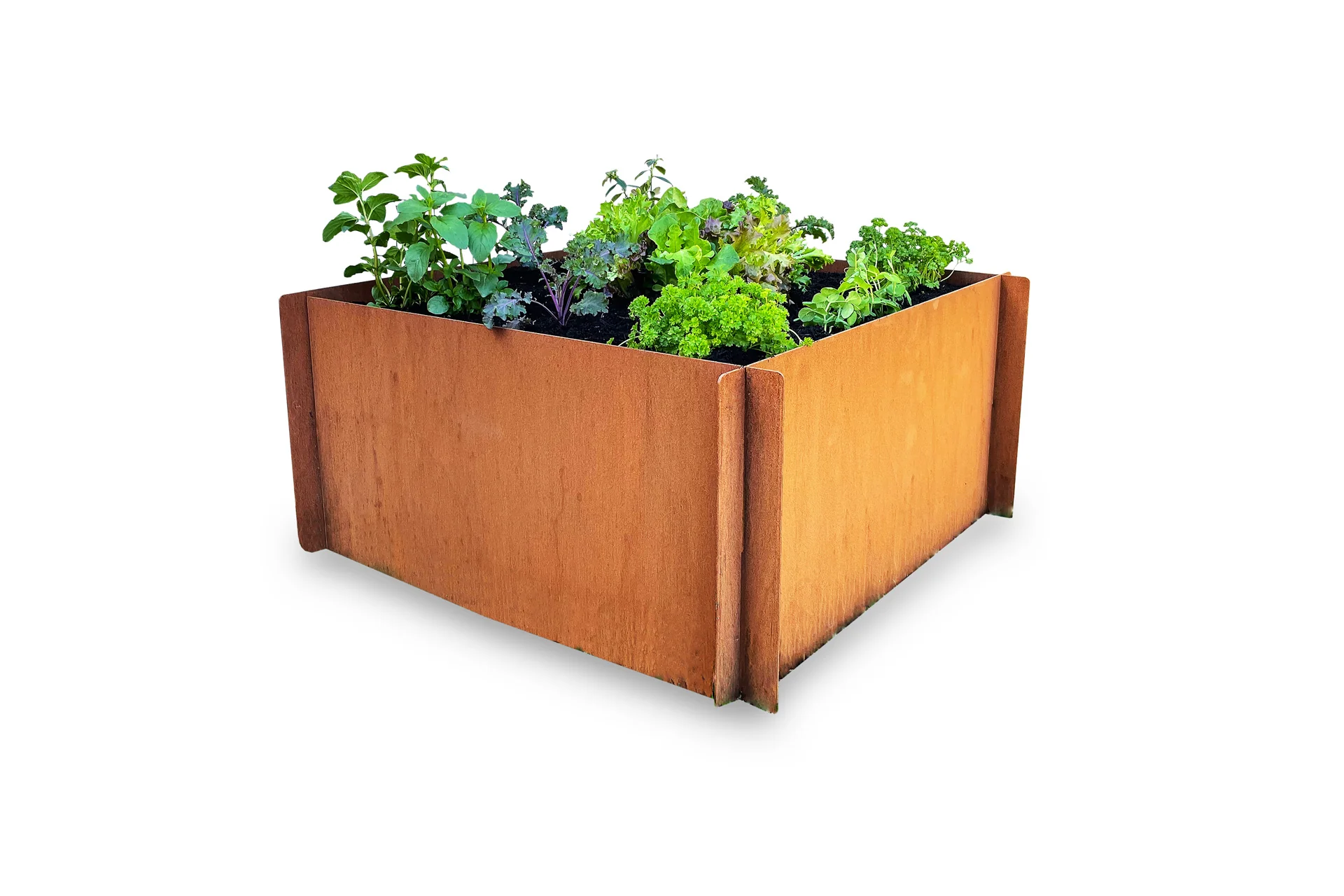 Greenlife Corten Steel Raised Garden Bed - 900 x 900 x 450mm