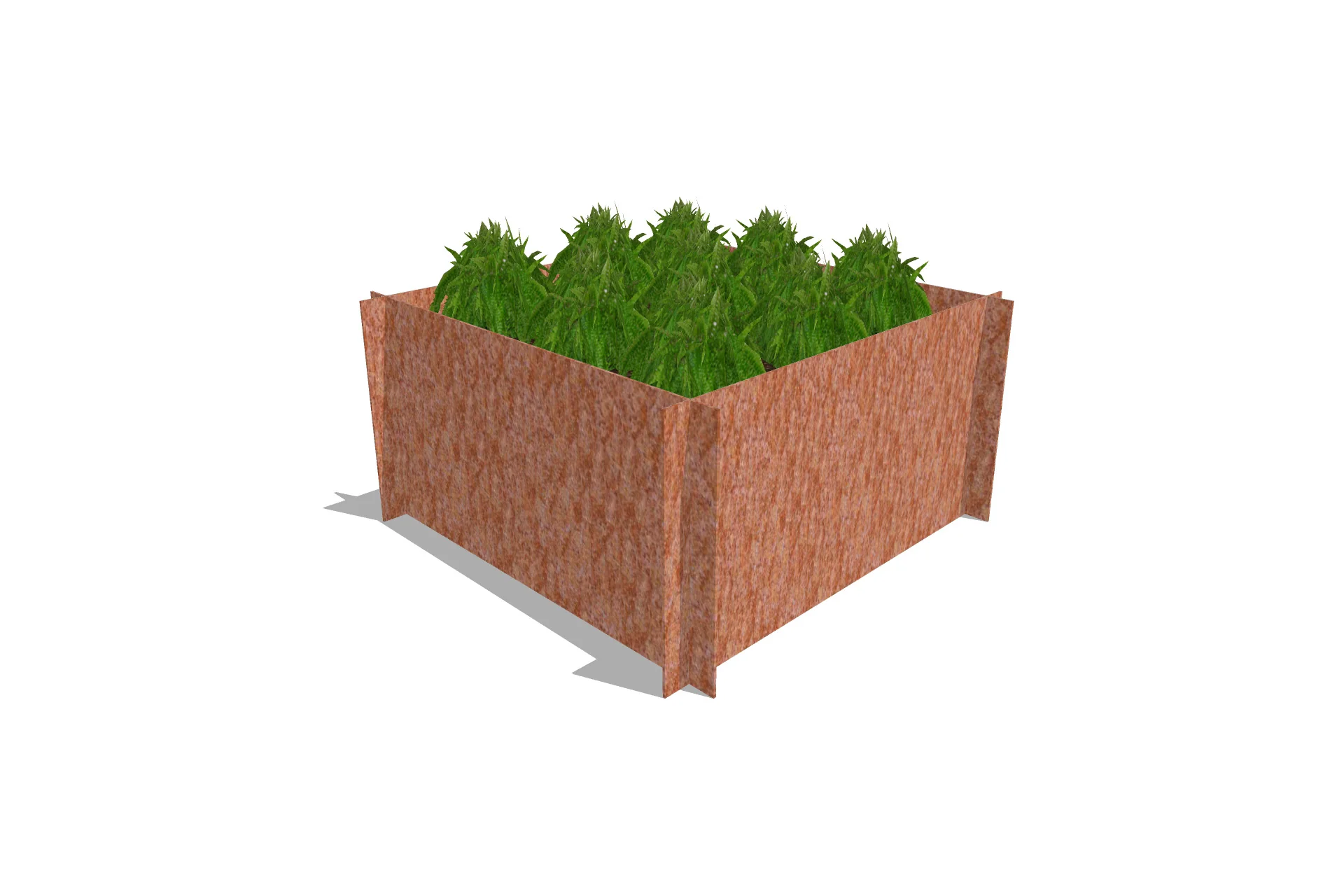 Greenlife Corten Steel Raised Garden Bed - 900 x 900 x 450mm - Image 7