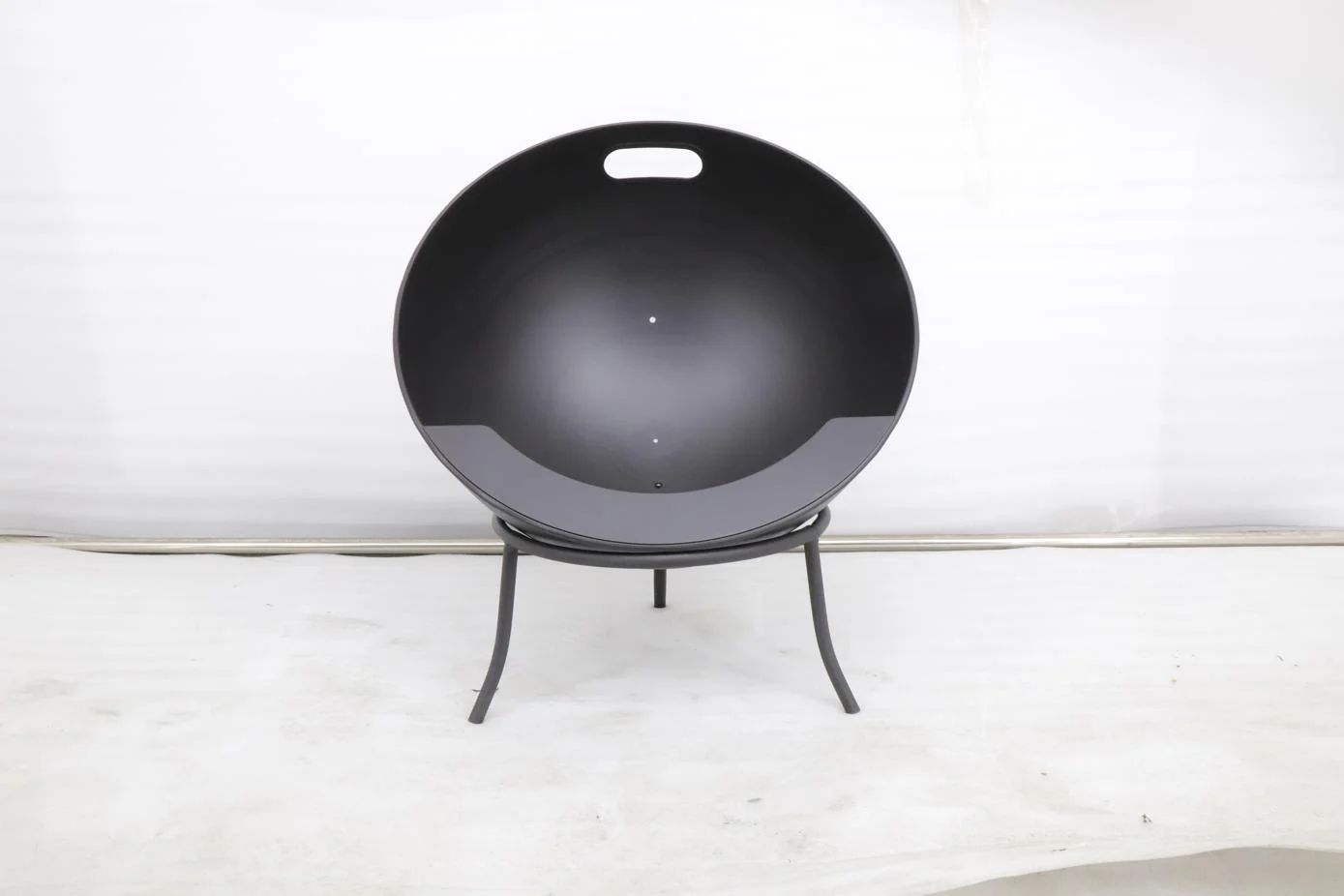 Greenlife Outdoor Fire Pit Half Globe Stadium Style 610mm Multi-Angle - Black - Image 4