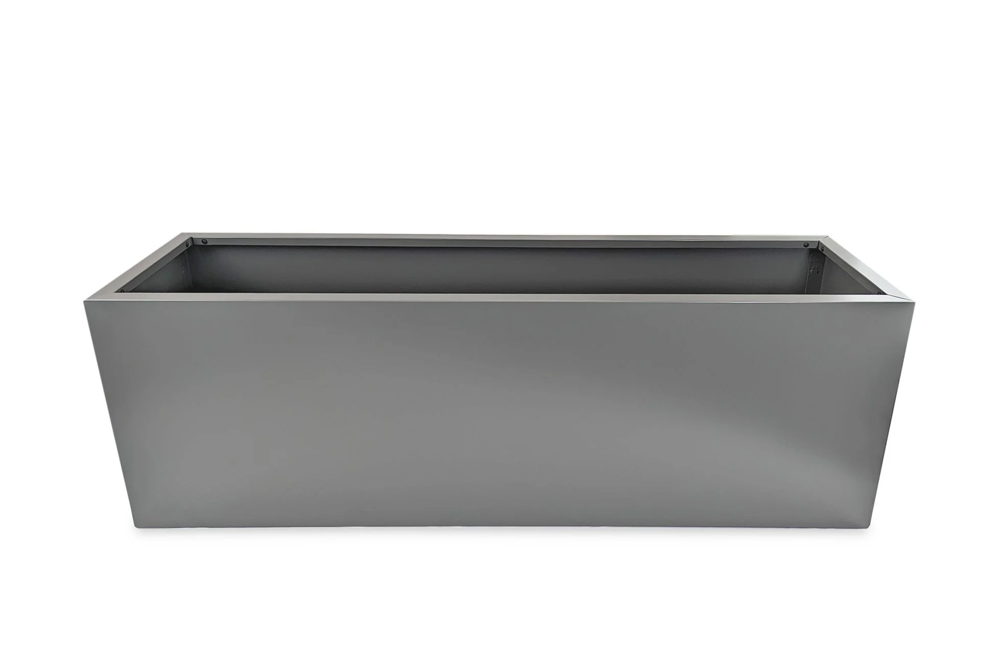 Greenlife Metal Designer Planter Box with Base 1200 x 340 x 400mm Slate Grey - Image 2