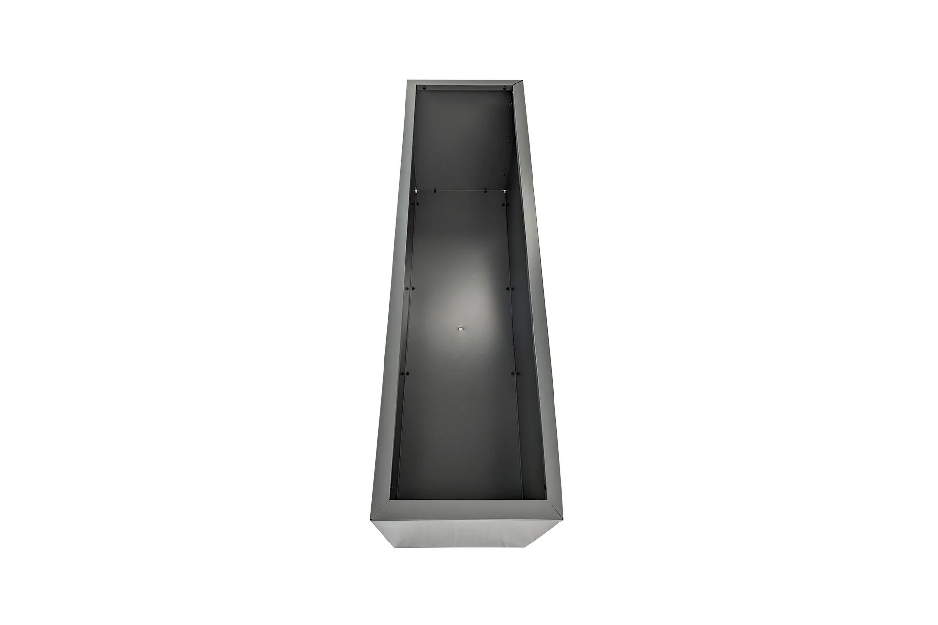 Greenlife Metal Designer Planter Box with Base 1200 x 340 x 400mm Slate Grey - Image 3