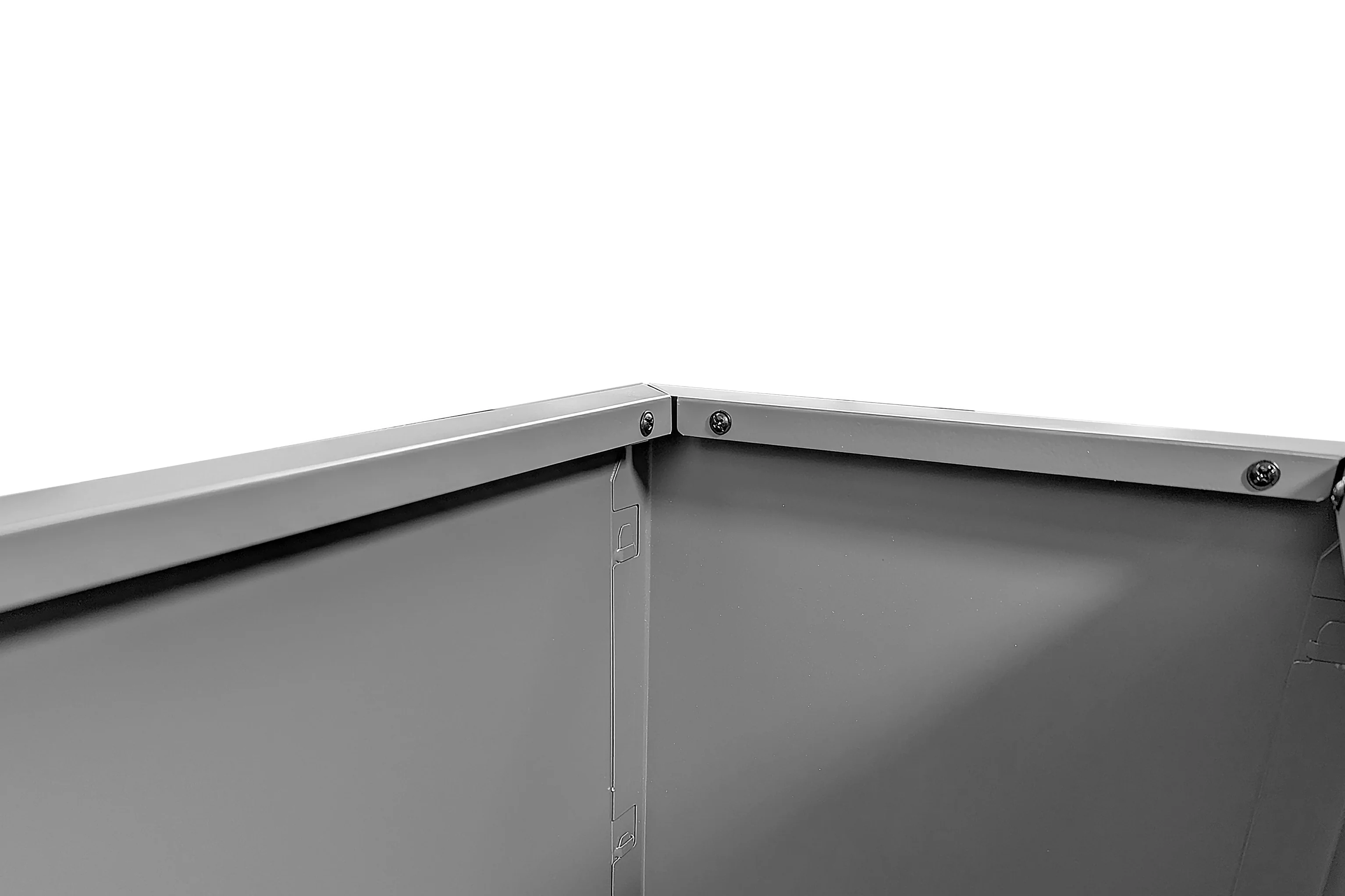 Greenlife Metal Designer Planter Box with Base 1200L x 300W x 300H Slate Grey - Image 3