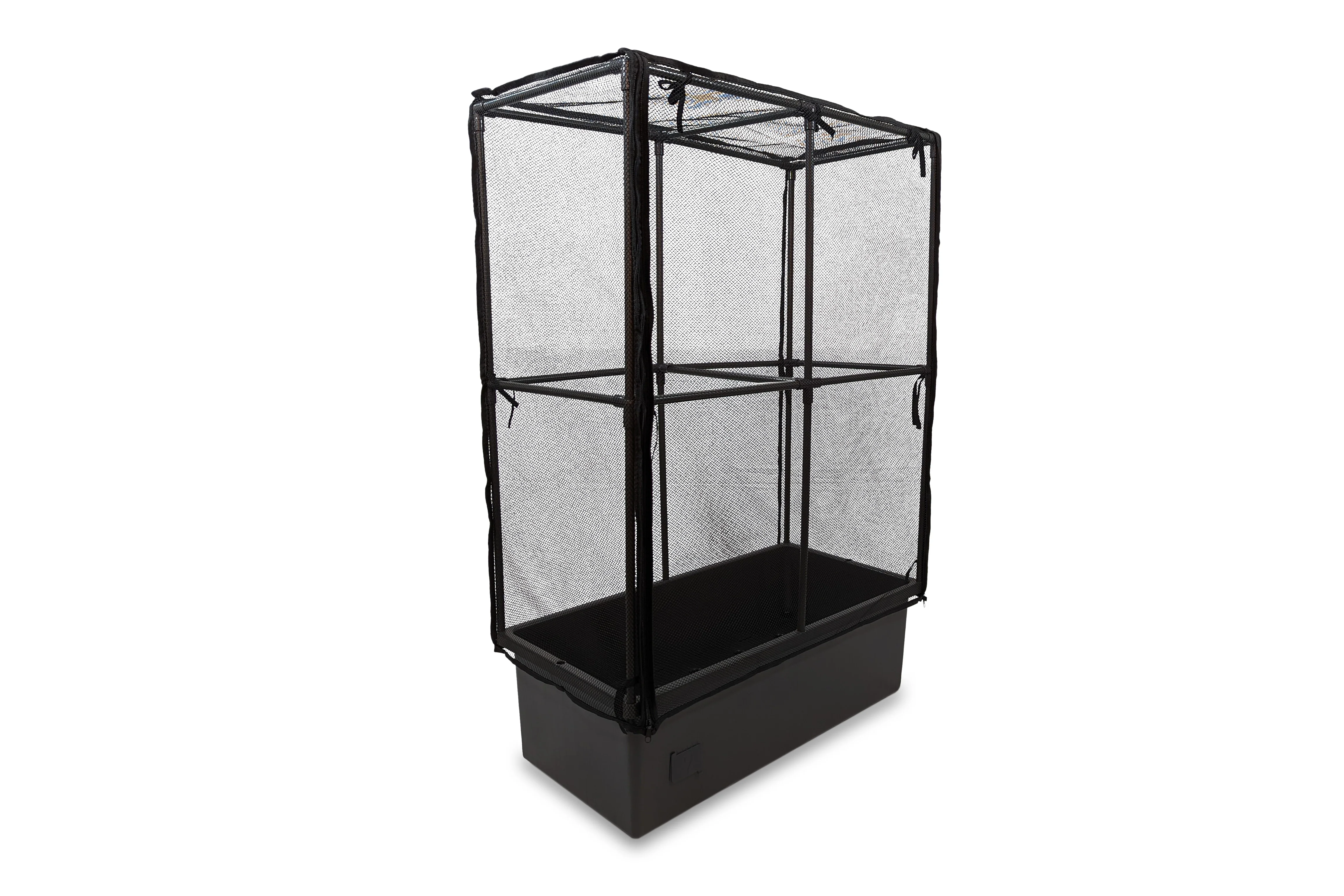 Greenlife Self-Watering Mobile Planter Box with Greenhouse & Netting - Image 3