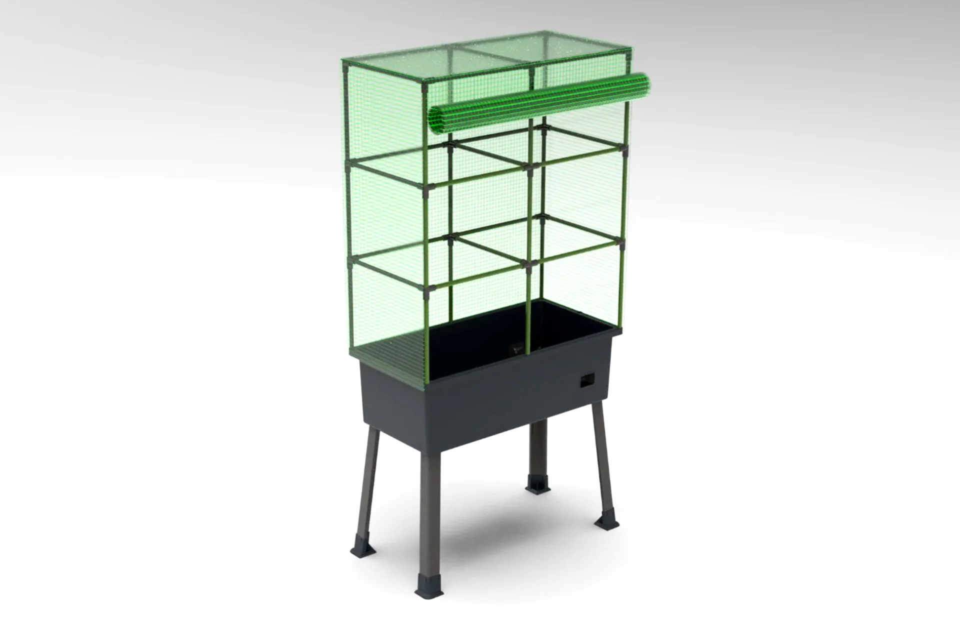 Greenlife Self-Watering Mobile Planter Box with Greenhouse + Leg Kit Bundle - Image 10