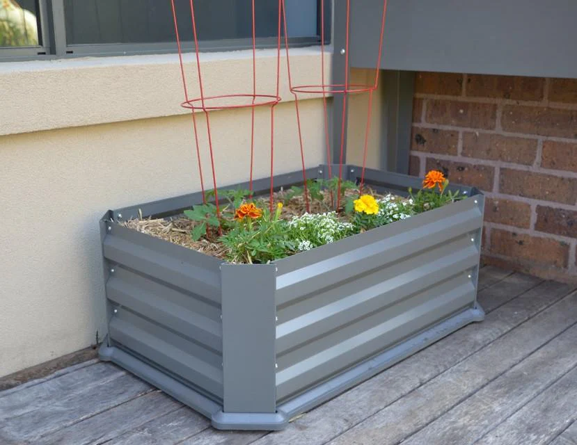 Greenlife Patio Raised Garden Bed with Base 800 x 500 x 300 Slate Grey - Image 4