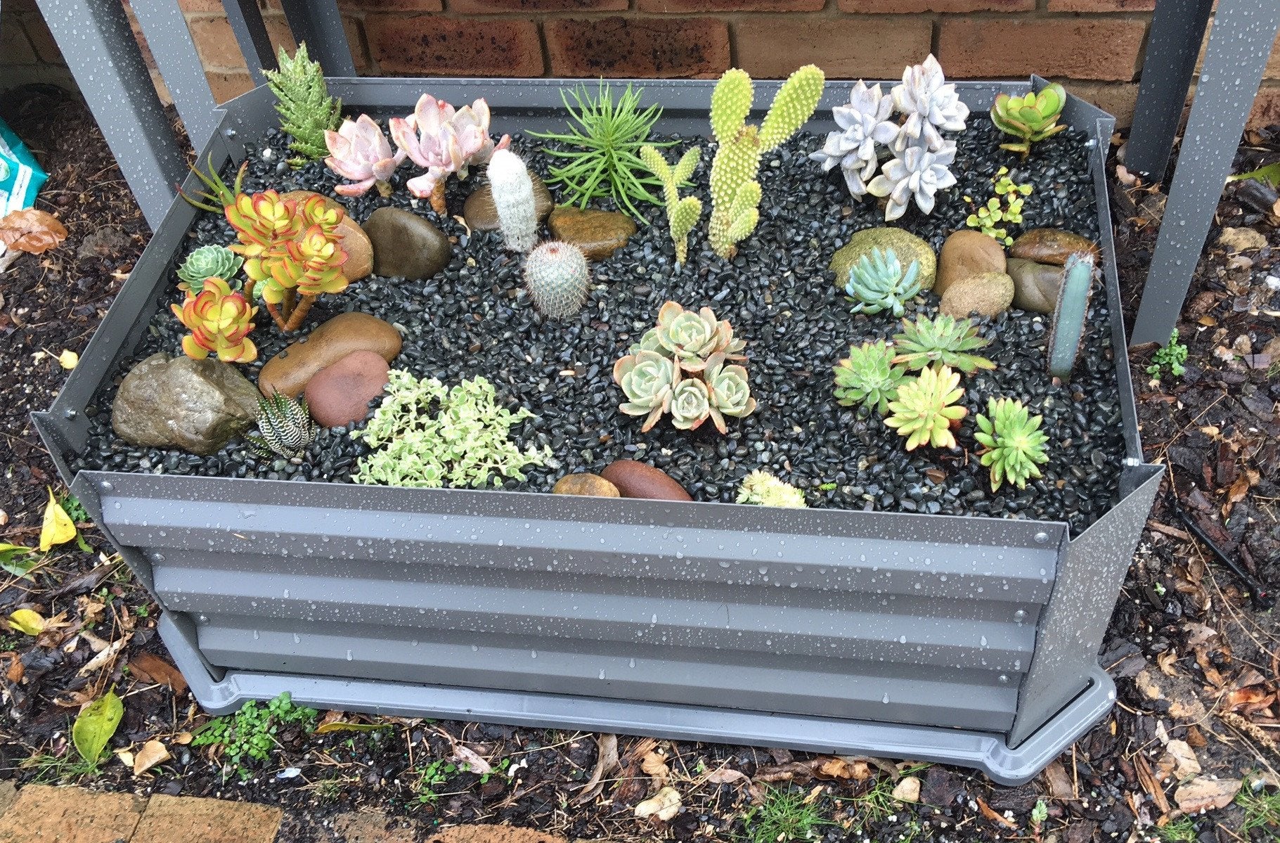 Greenlife Patio Raised Garden Bed with Base 800 x 500 x 300 Slate Grey - Image 6
