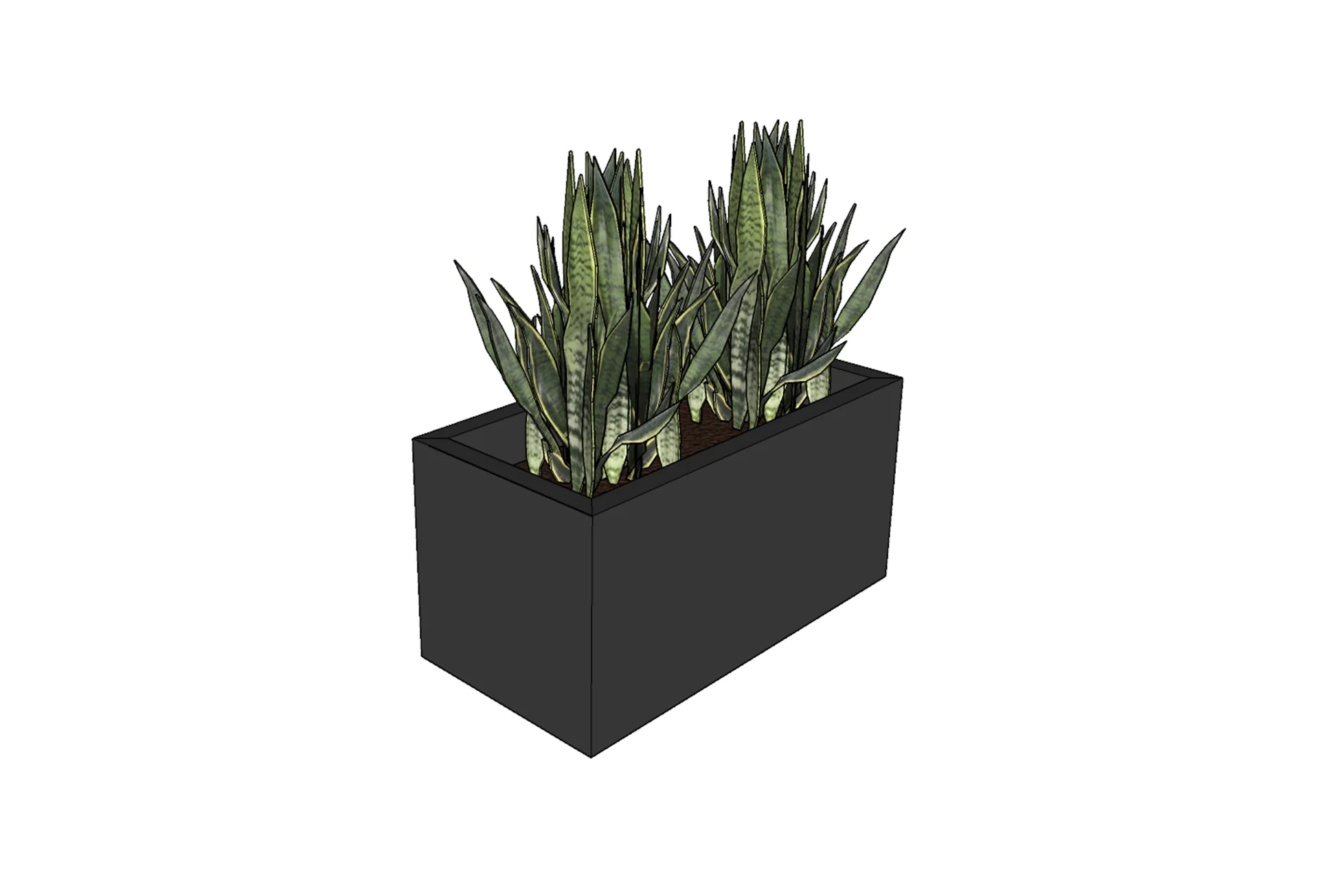 Greenlife Metal Designer Planter Box with Base 600 x 300 x 300mm Charcoal - Image 8