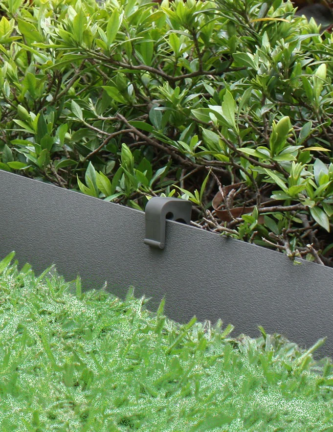 Greenlife Recycled Plastic Garden Edging Pegs x 10 - Slate Grey - Image 3