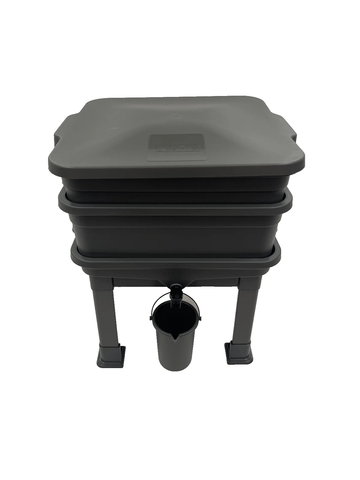 Greenlife Raised 2 Tier Worm Farm Tower with Legs, Tap and Bucket - Image 2
