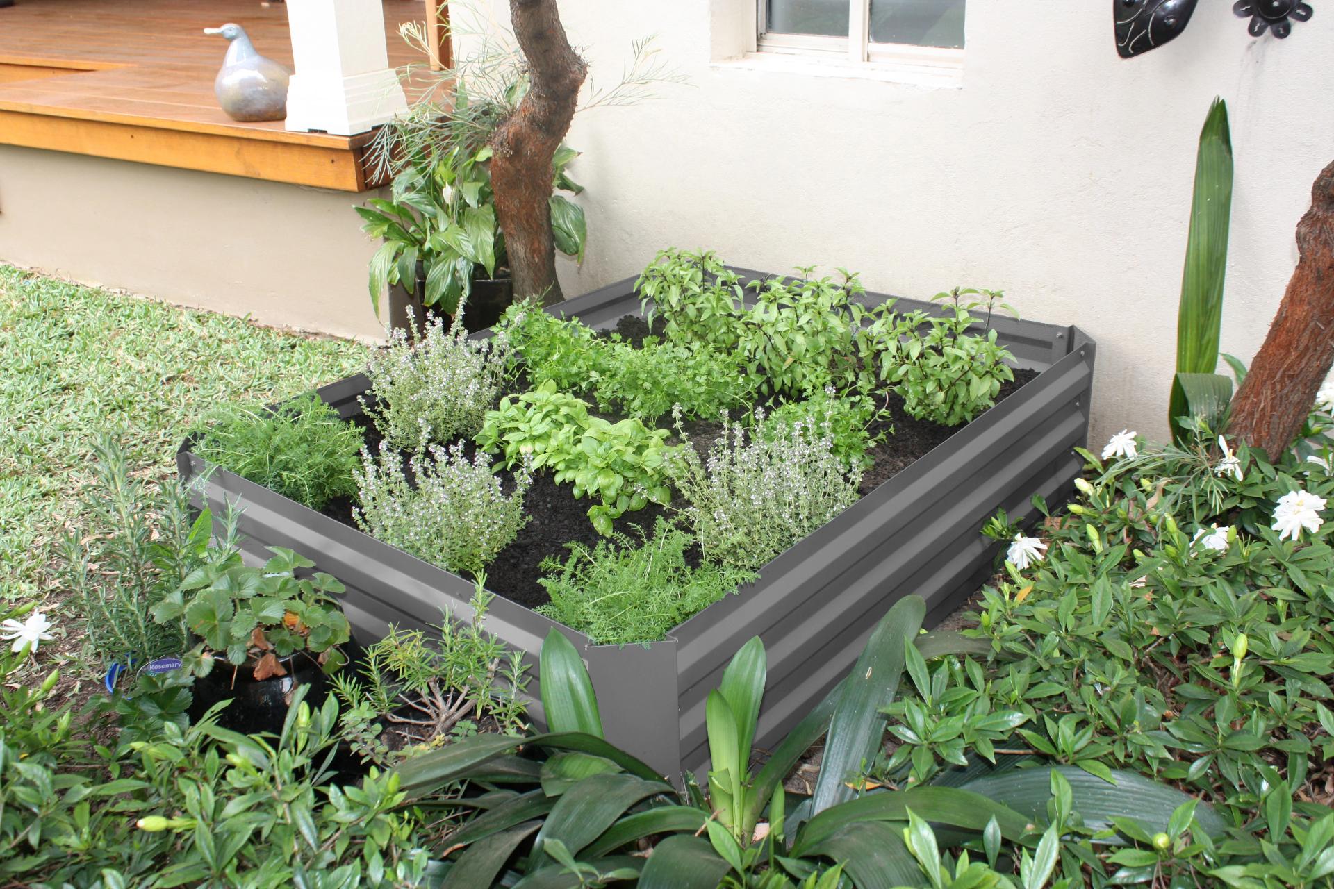 Greenlife Raised Garden Bed - 1200 x 900 x 300mm - Slate Grey - Image 2