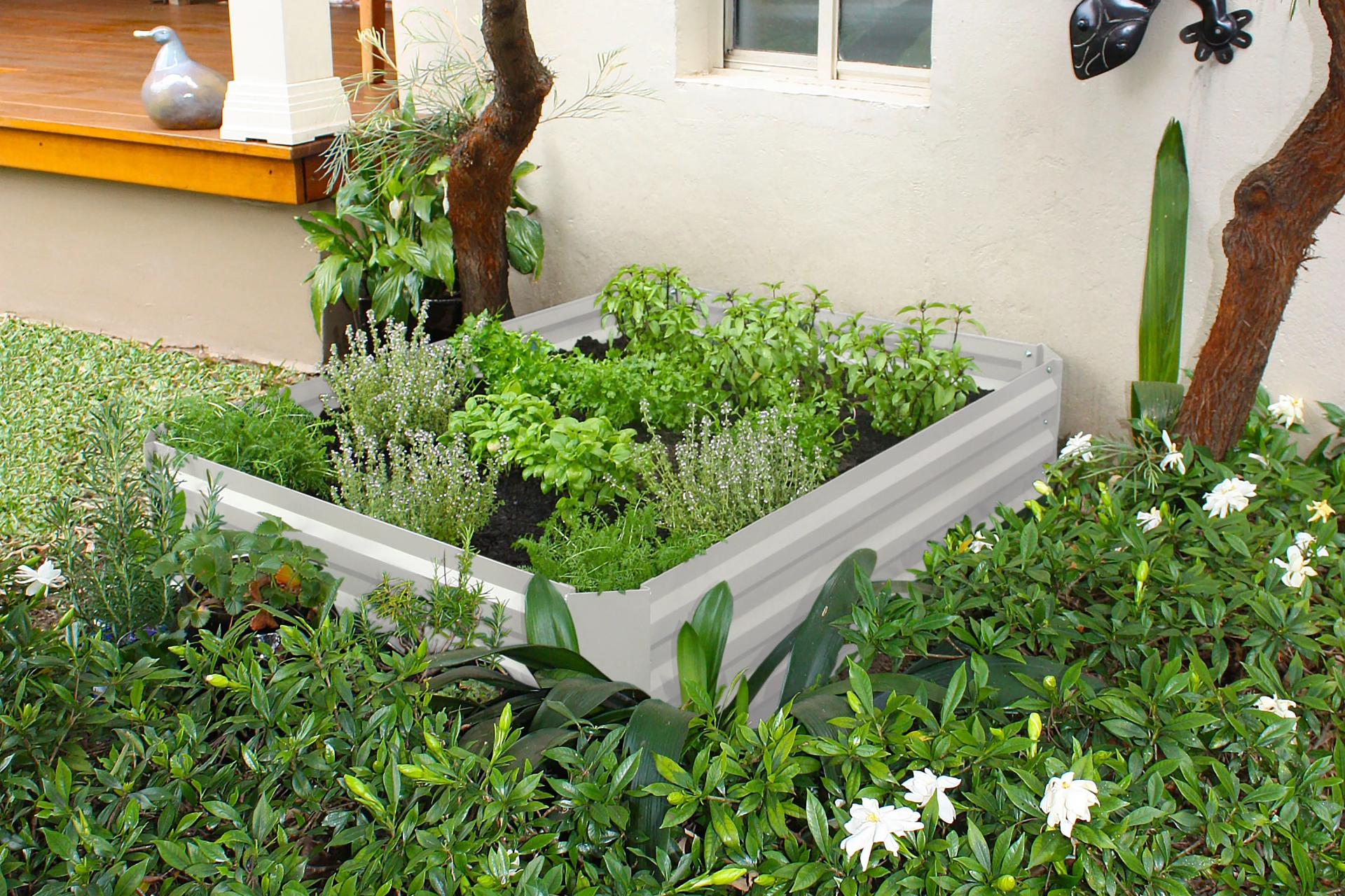 Greenlife Raised Garden Bed - 1200 x 900 x 300mm - Vintage White - Image 2