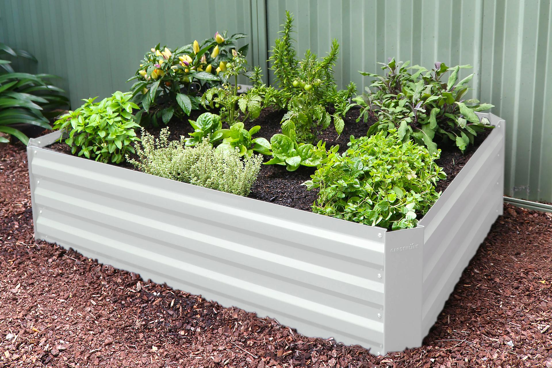Greenlife Raised Garden Bed - 1200 x 900 x 300mm - Vintage White - Image 3