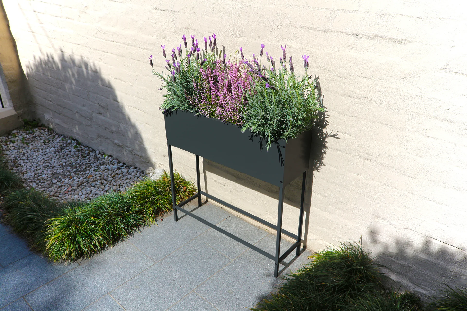 Greenlife Raised Planter Box - 800 x 240 x 800mm - Charcoal - Image 3