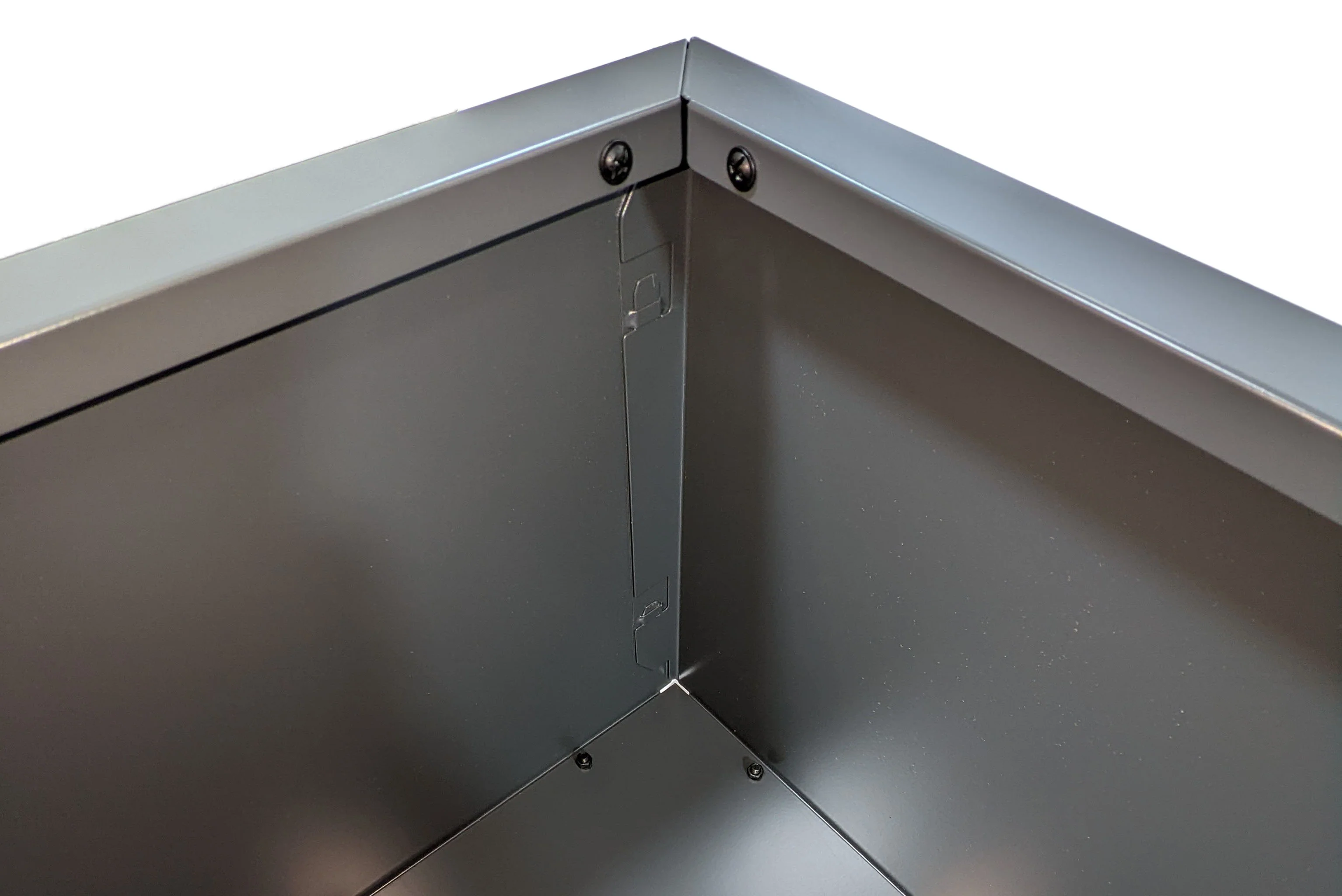Greenlife Metal Designer Planter Box with Base 1200L x 300W x 300H Charcoal - Image 4